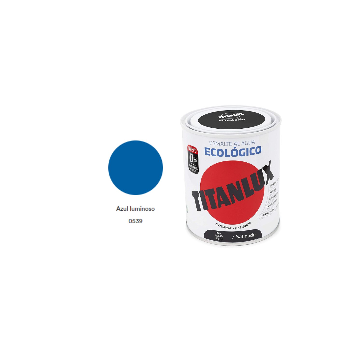 ESMALTE ECOLOGICO TITANLUX AZUL LUMINOSO 750ML Brillo