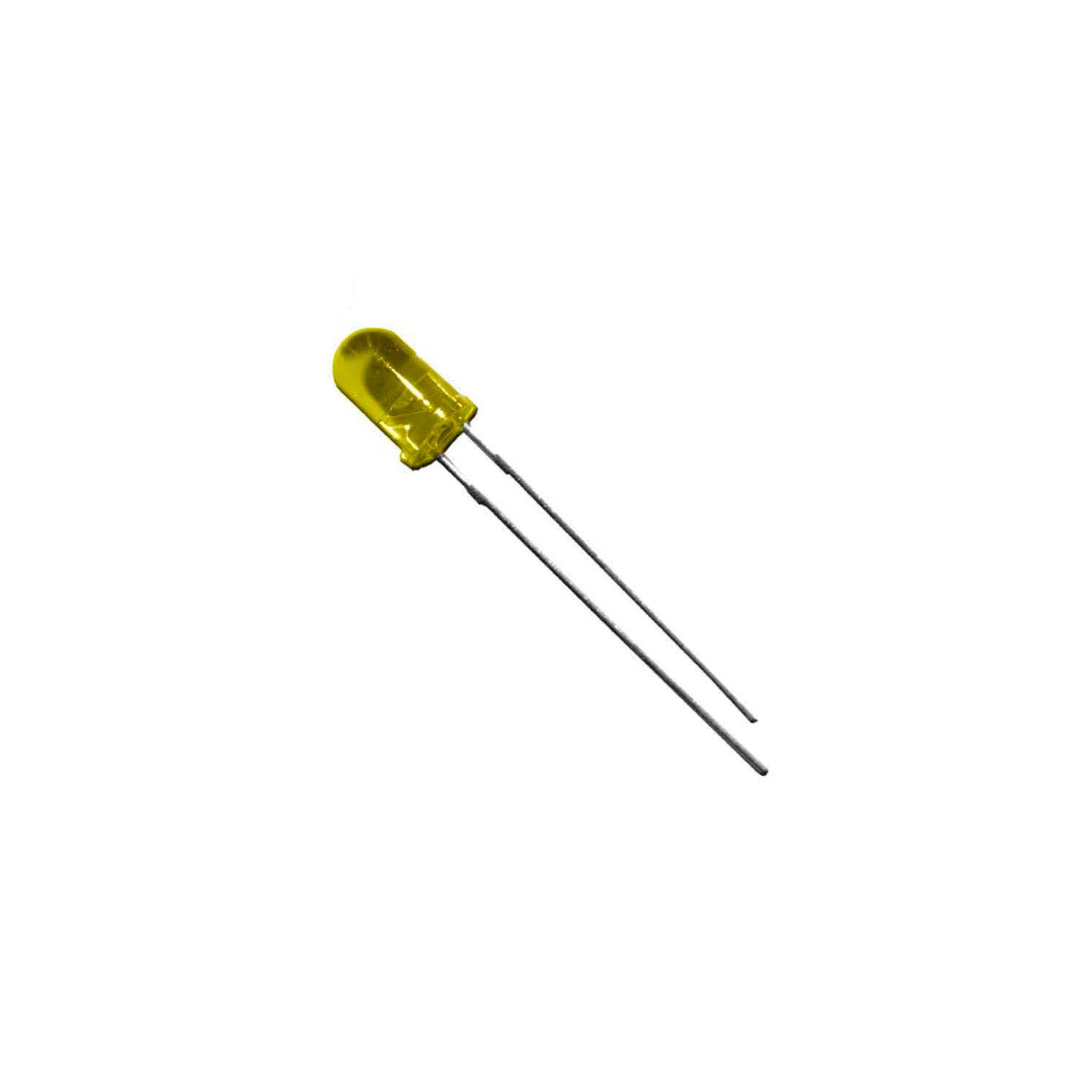 Diodo led color amarillo 5mm (manualidades) 1,9v edm