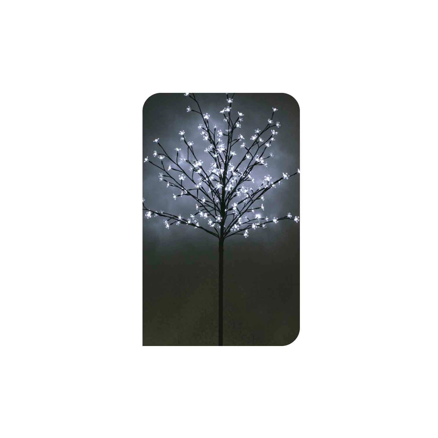 Arbol 3d sakura 150cm 200 leds blanco frio ip44 edm