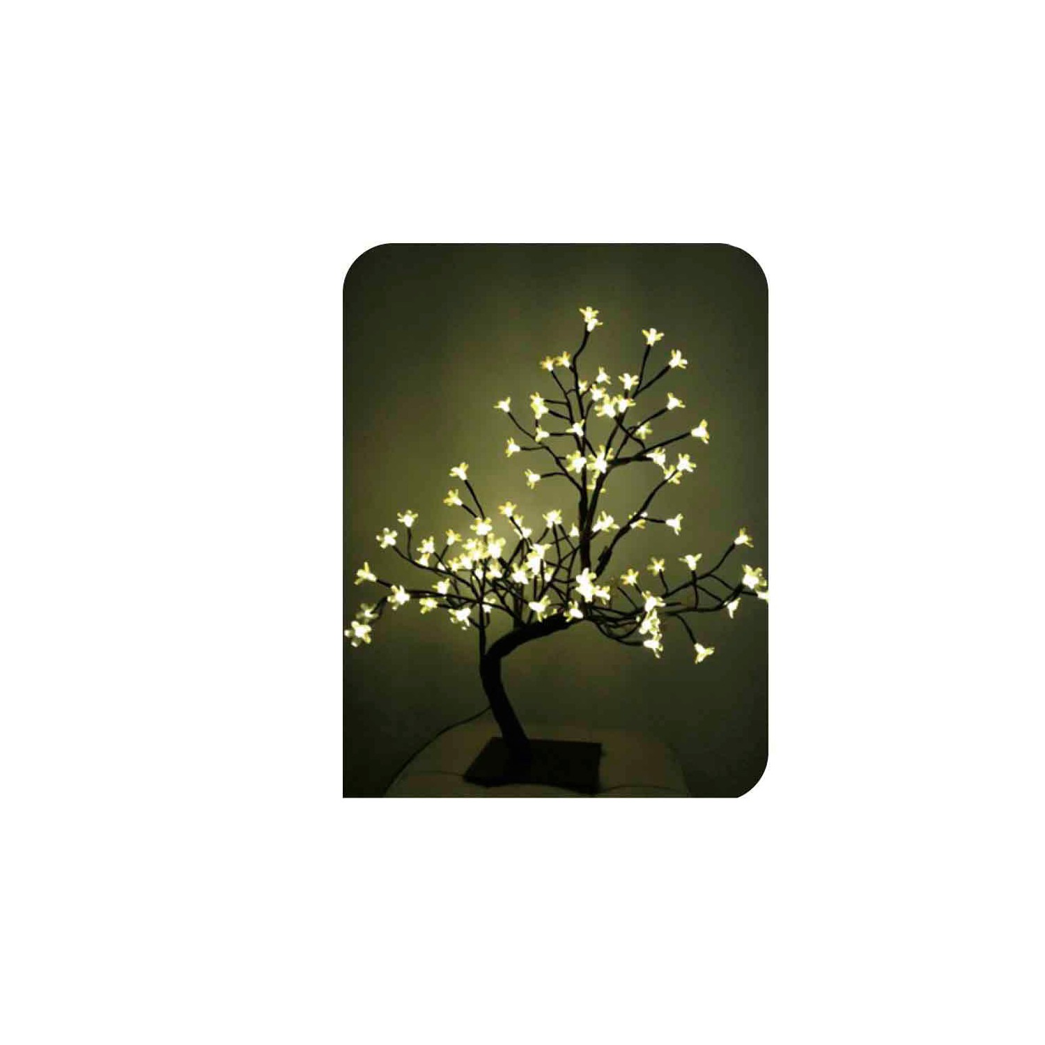 Arbol 3d sakura 60cm 120 leds blanco cálido ip44 edm