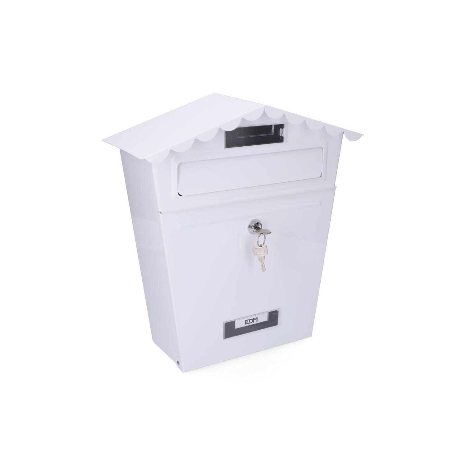 Buzon de acero modelo classic blanco edm