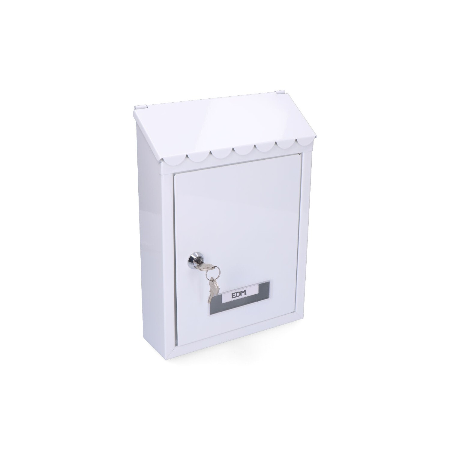 Buzon de acero modelo standard blanco. edm