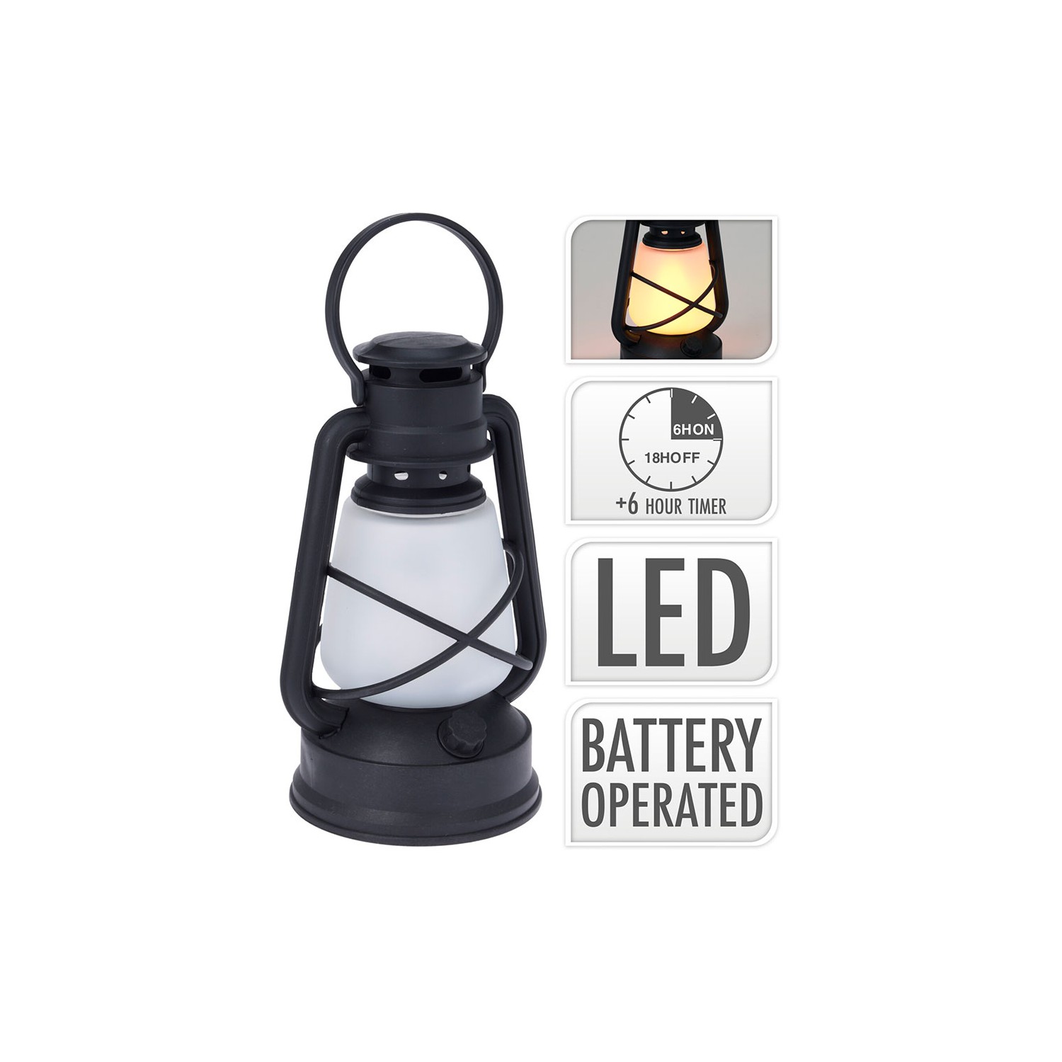 Farol decorativo con luz led