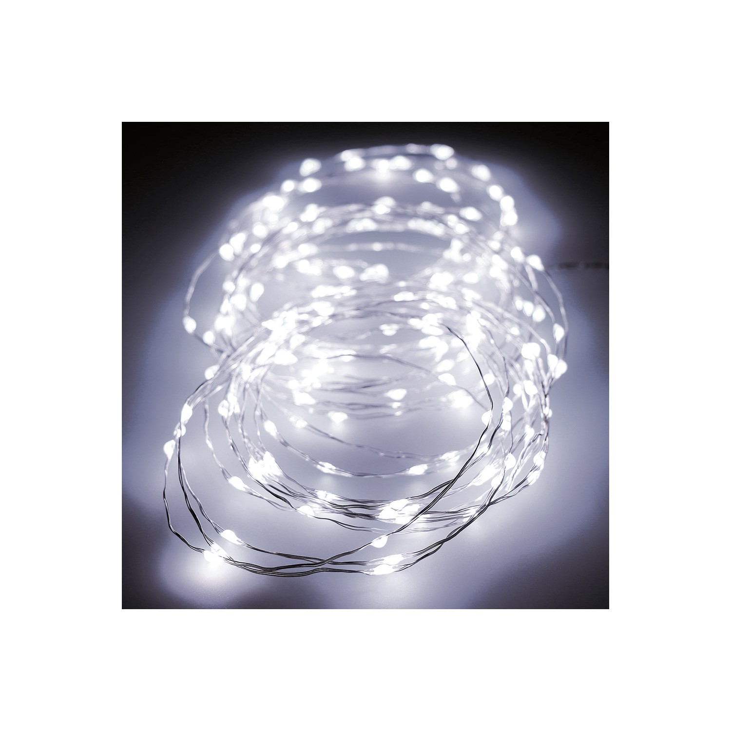 Guirnalda micro led parpadeante 14m 180 leds luz fria