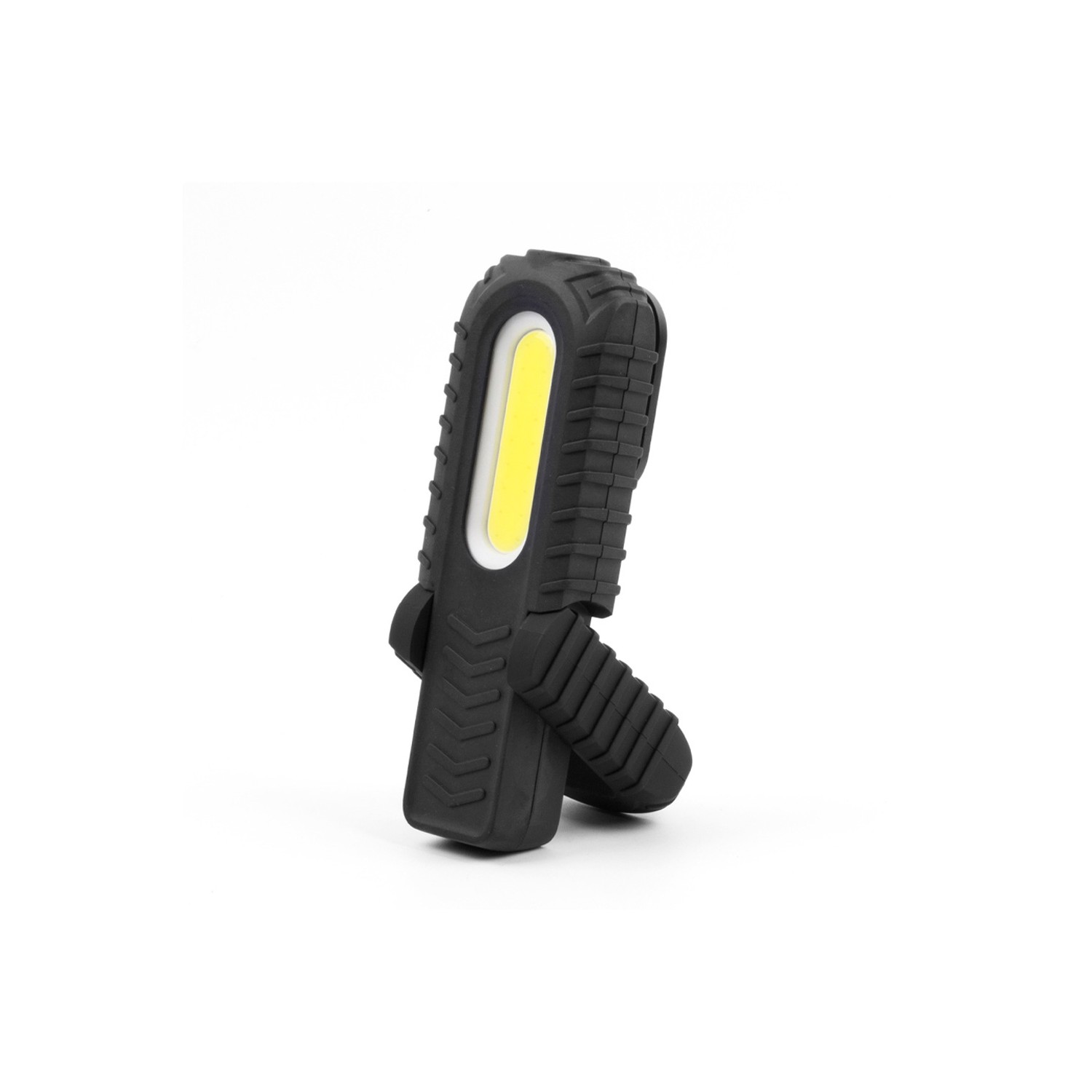 Linterna led cob 3w 90lm + 5w 300lm recargable con usb. con gancho + iman + soporte. edm