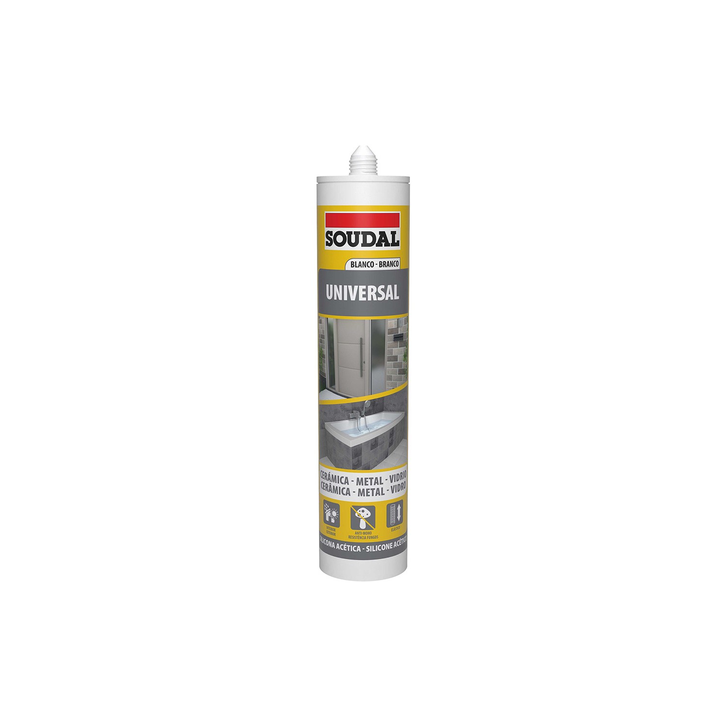 Silicona universal blanca 280ml 103184 soudal