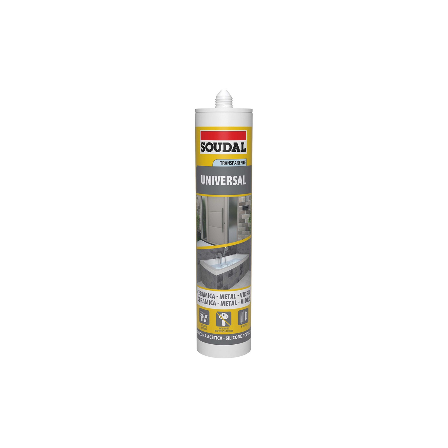 Silicona universal translucida 280ml 103183 soudal