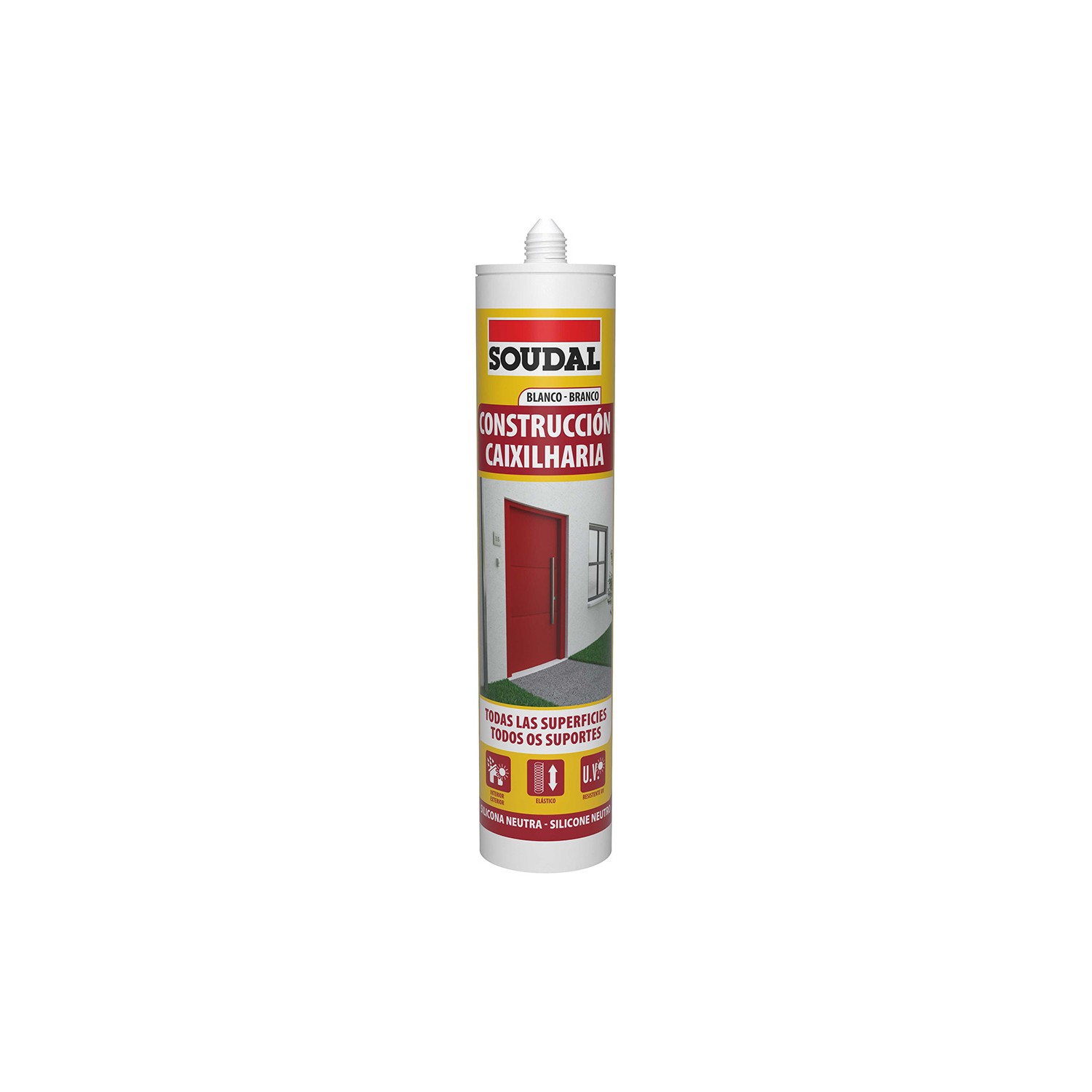 Silicona construccion neutra blanca 290ml 115786 soudal