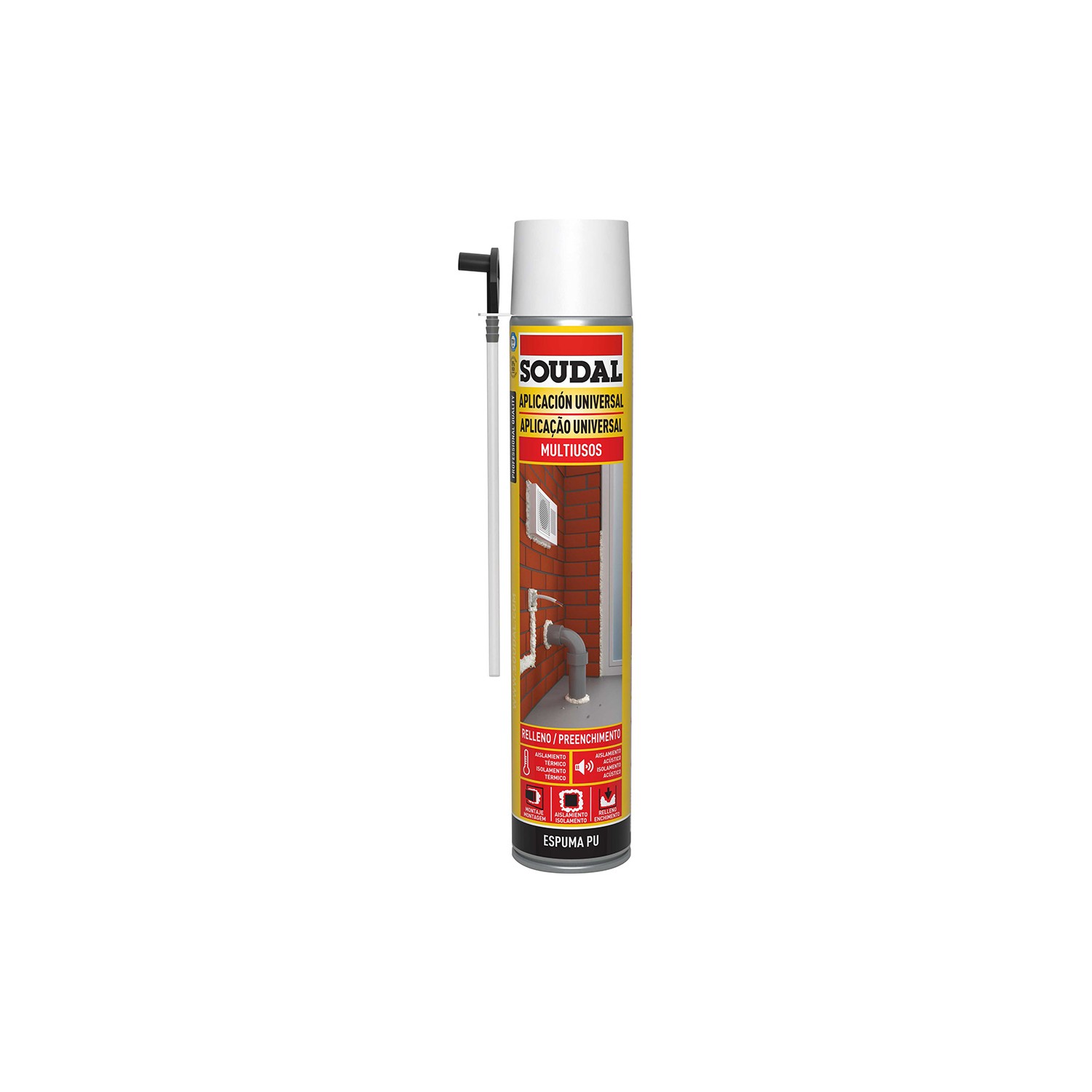 Espuma canula clasica 750ml 115797 soudal