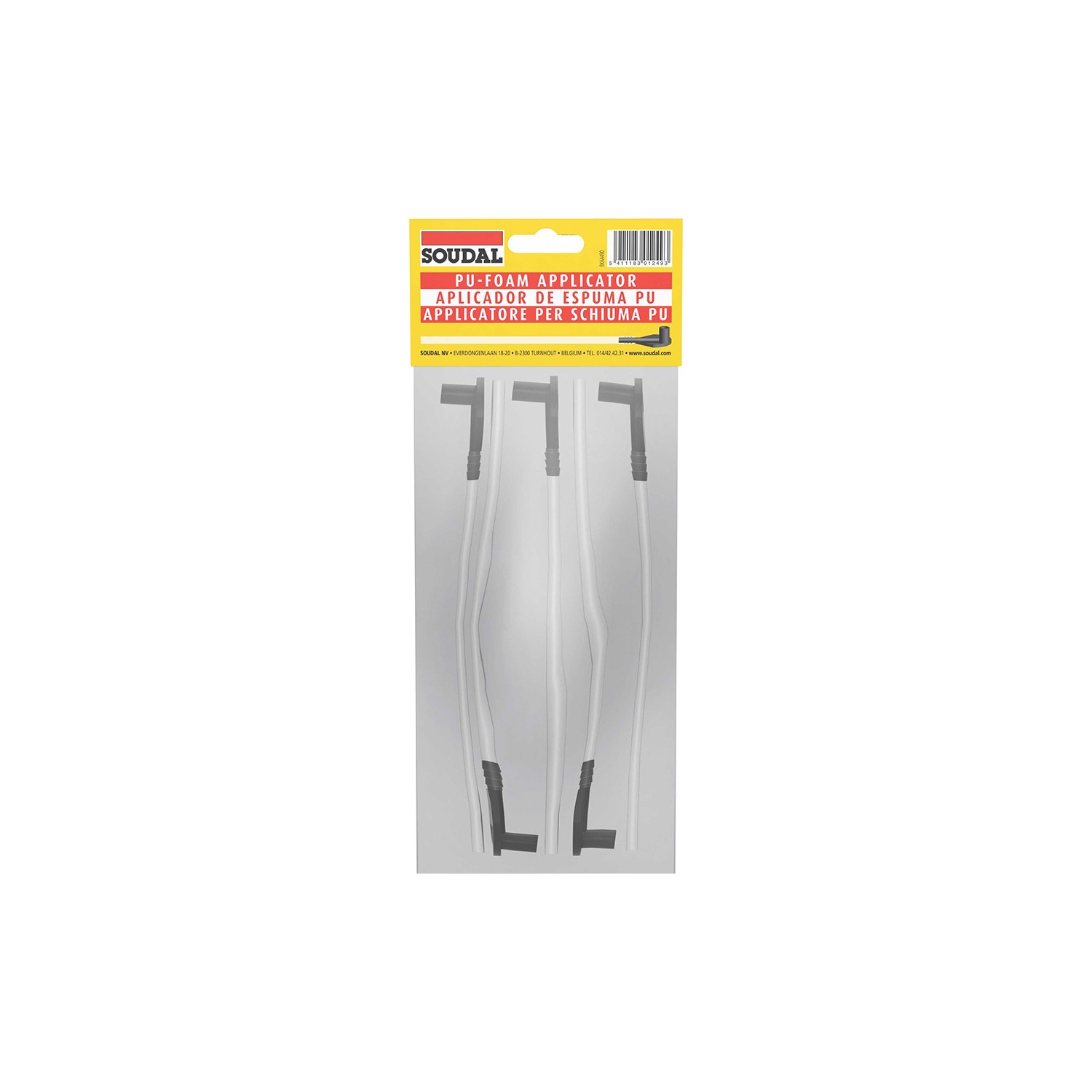 Blister 5 canulas para espuma pu 102998 soudal