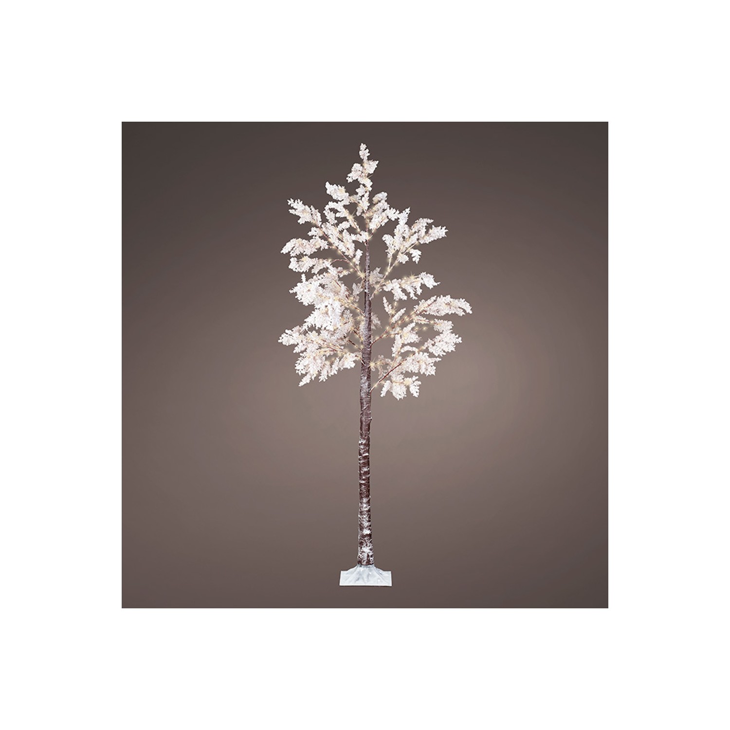 Arbol micro led flores blancas ip44 210cm