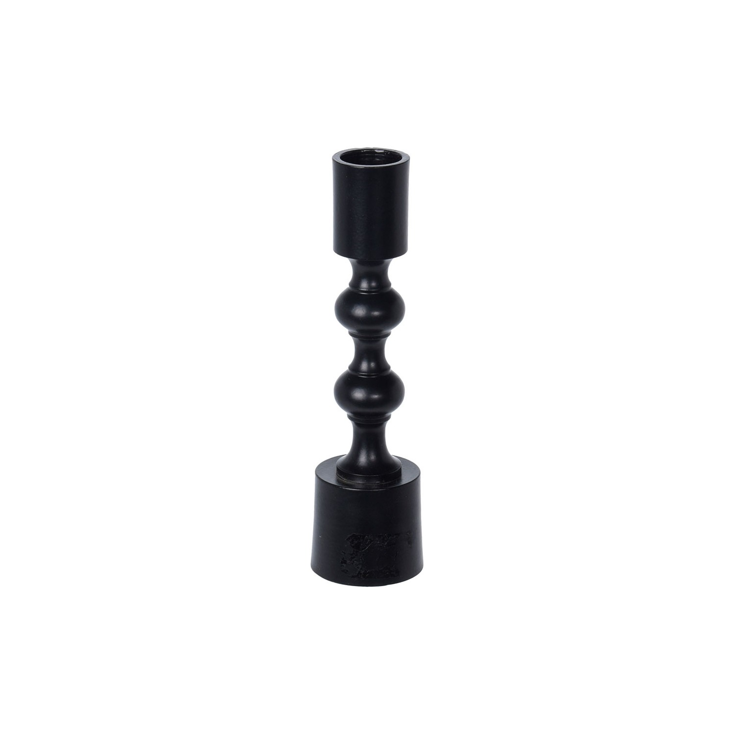 Candelabro vertical 16cm negro