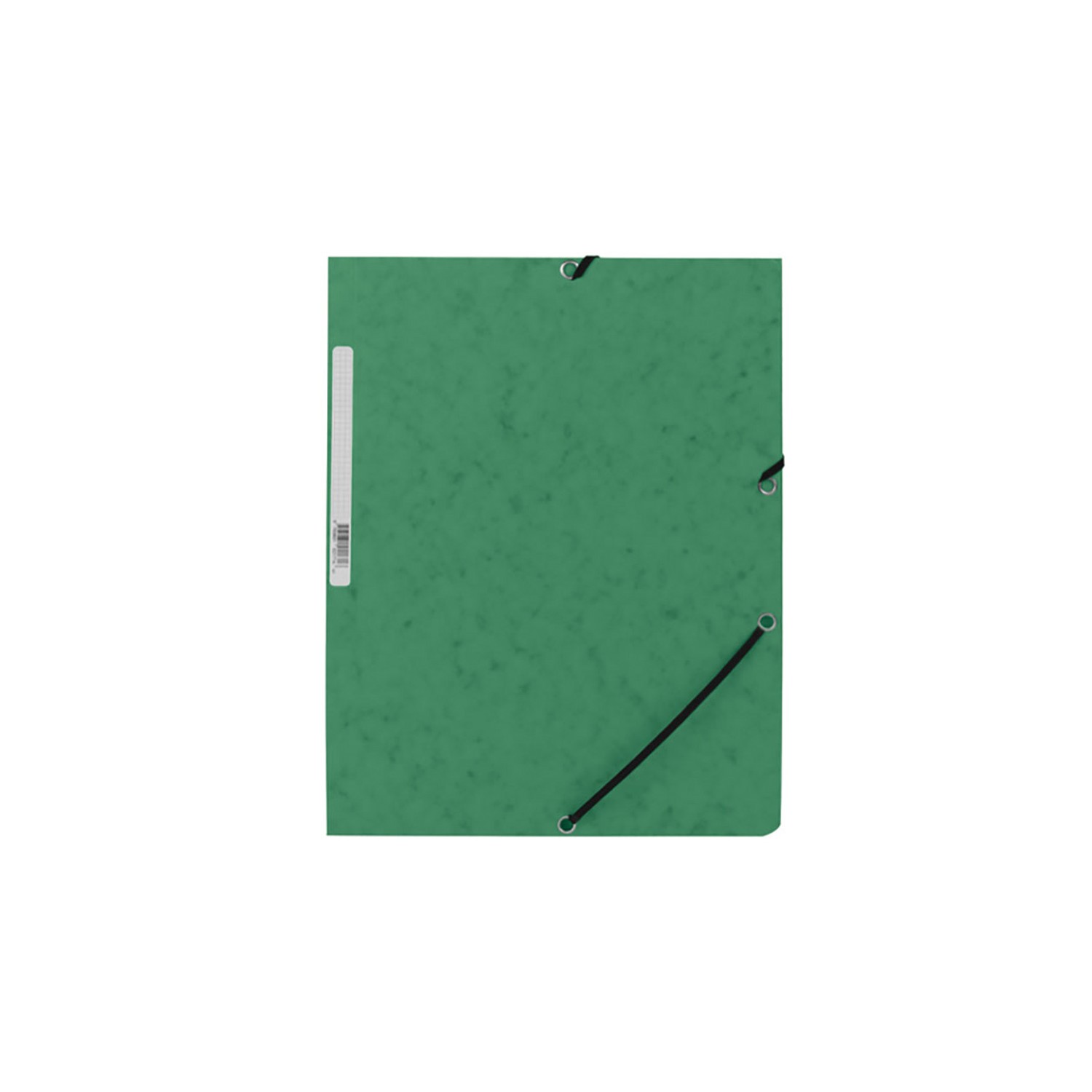 Carpeta con gomas kf02167 cartón verde con solapas din a4 q-connect