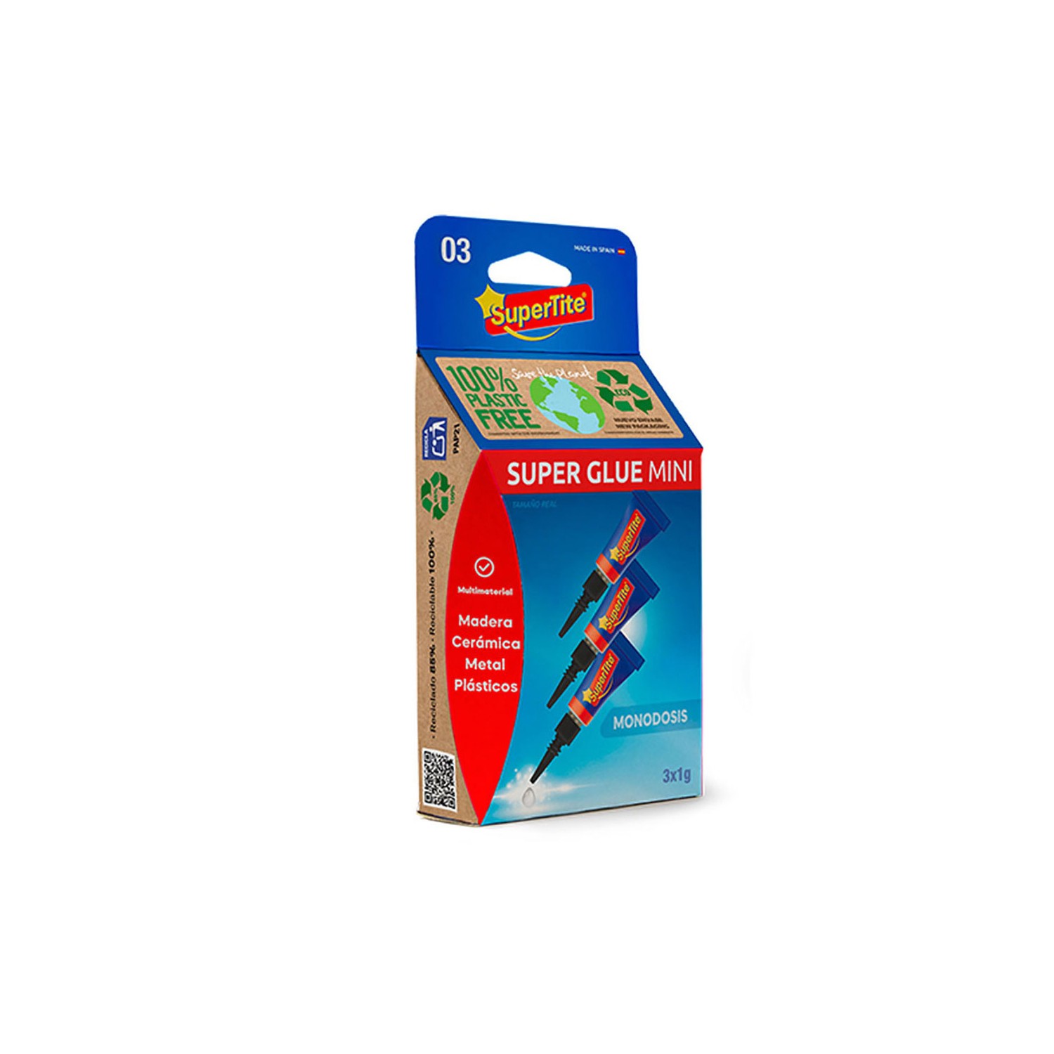 Adhesivo instantaneo,blister 3x1g 2403 supertite