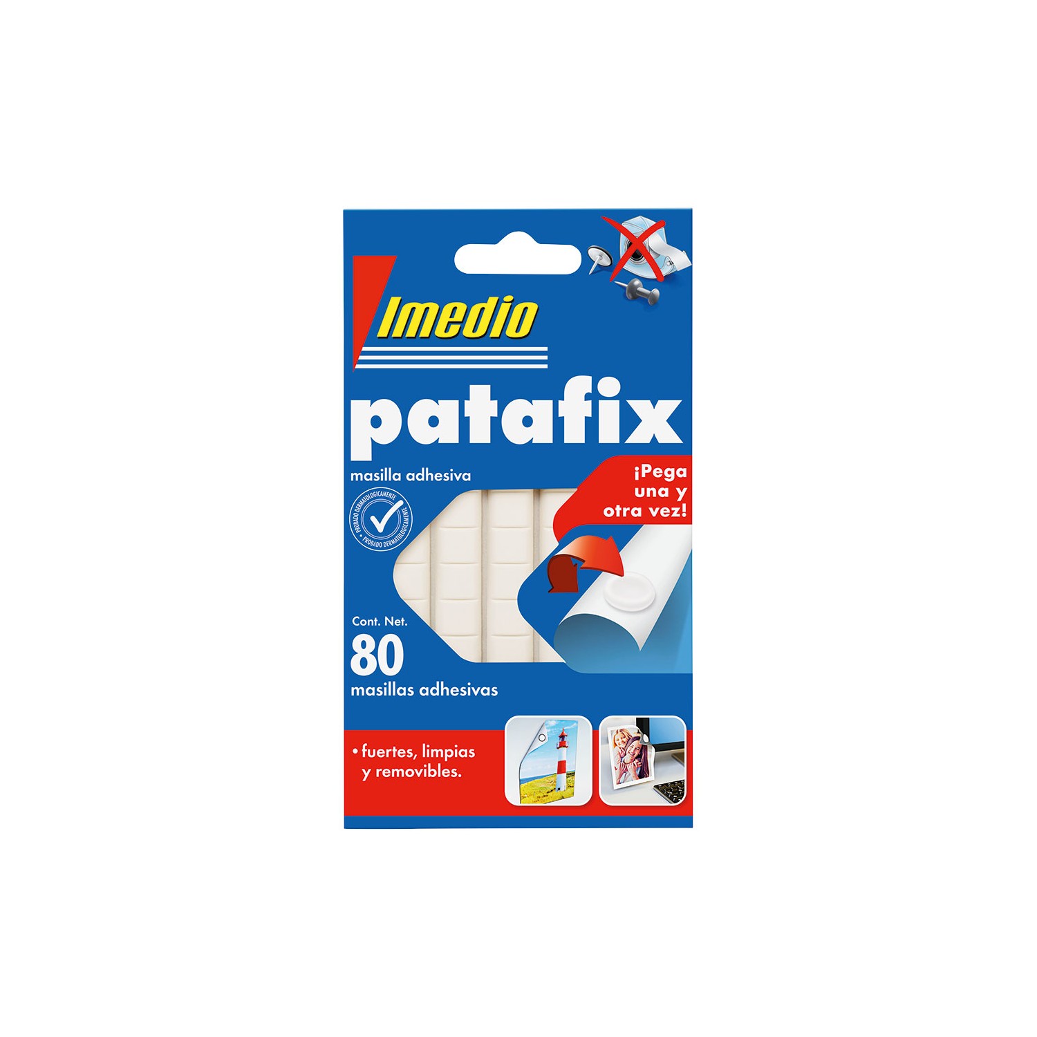 Patafix masilla adhesiva removible 80 unid. 7001466 imedio