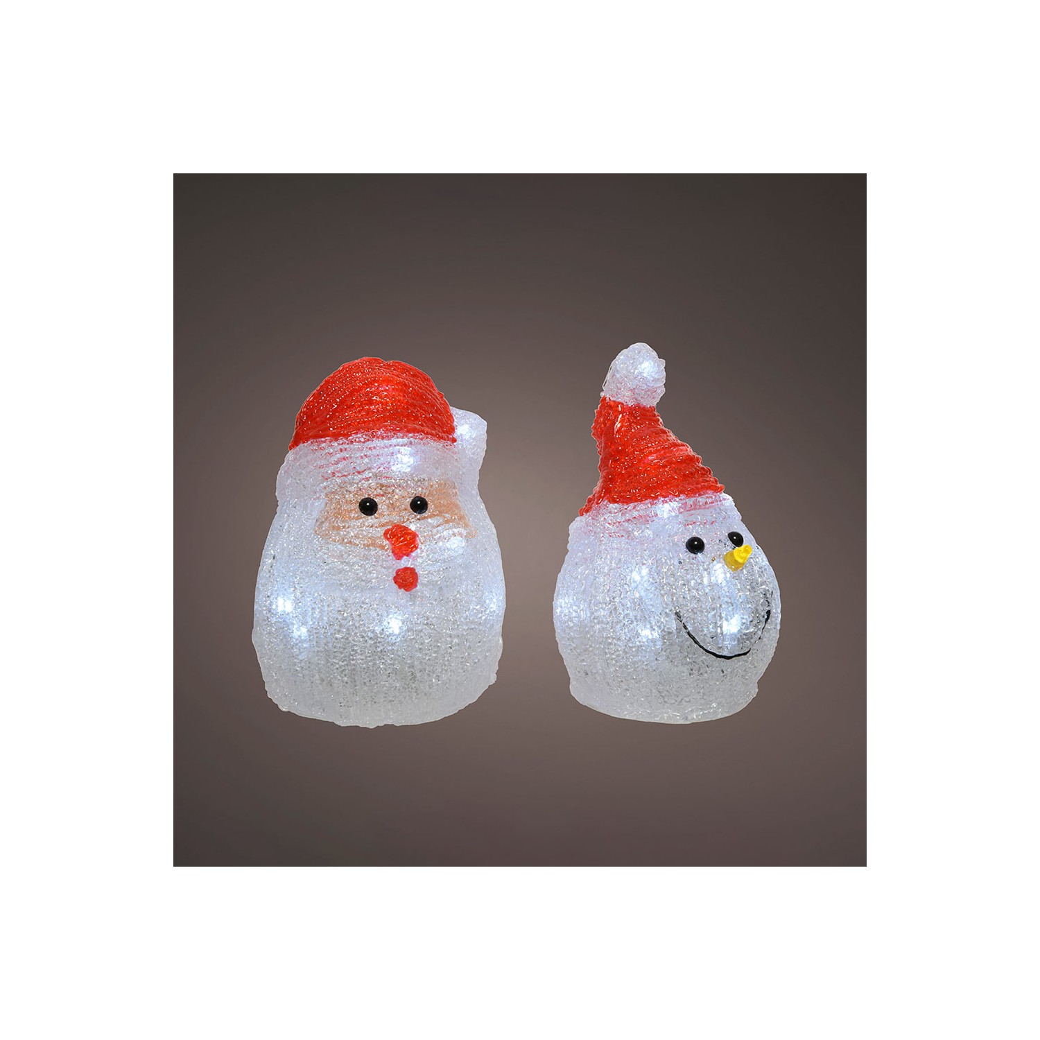 Figura led santa claus para interior a pilas modelos surtidos. 491239