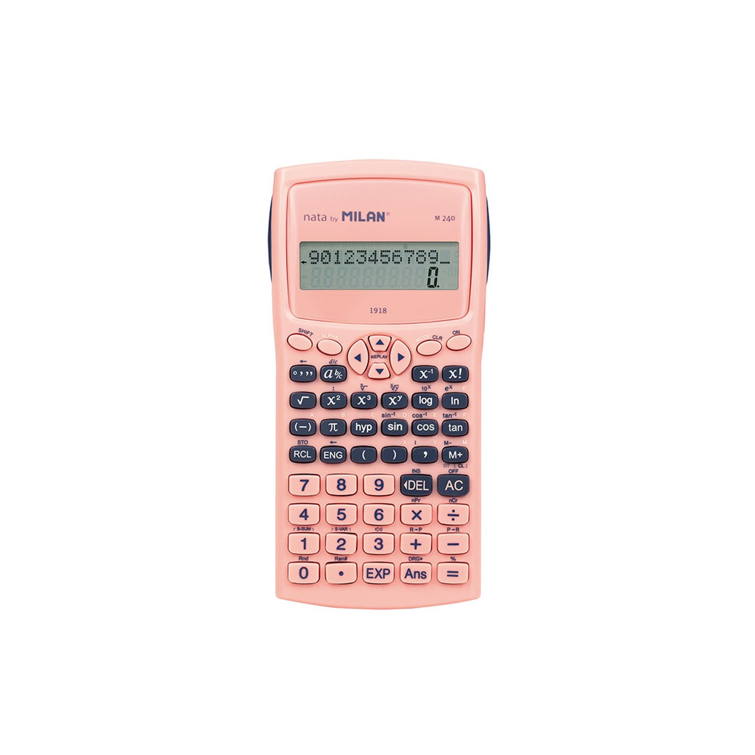 Blister calculadora científica m240 serie 1918, rosa milan