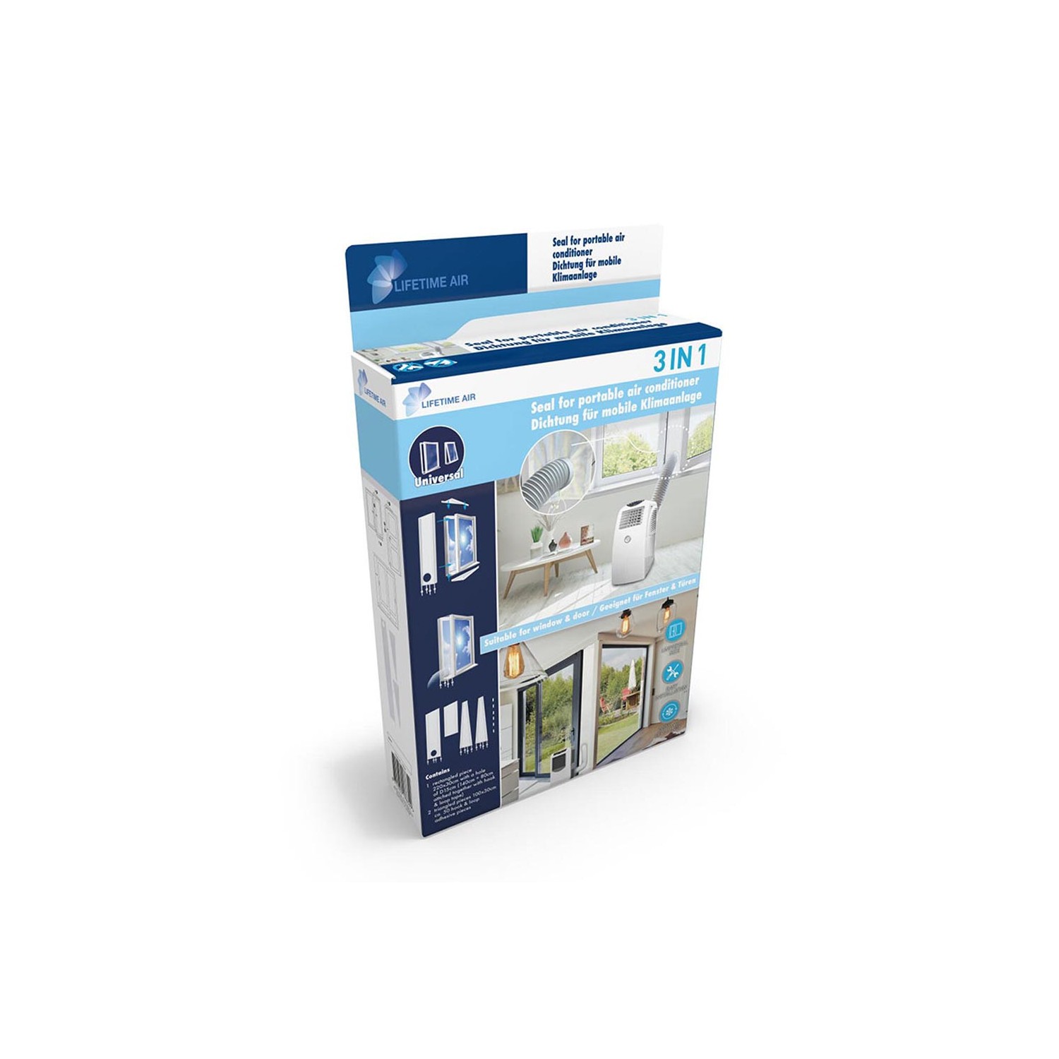 Kit universal aislamiento de ventanas para aa.cc. lifetime air