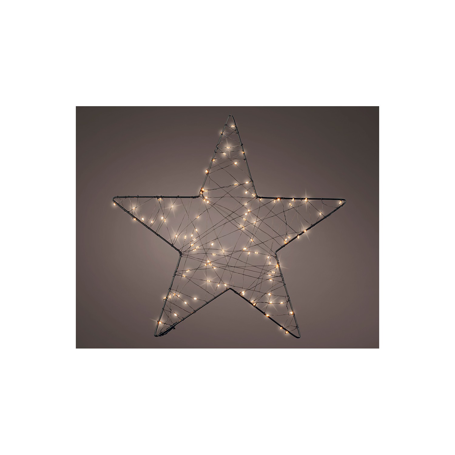 Estrella de malla micro led, ø38cm. lumineo