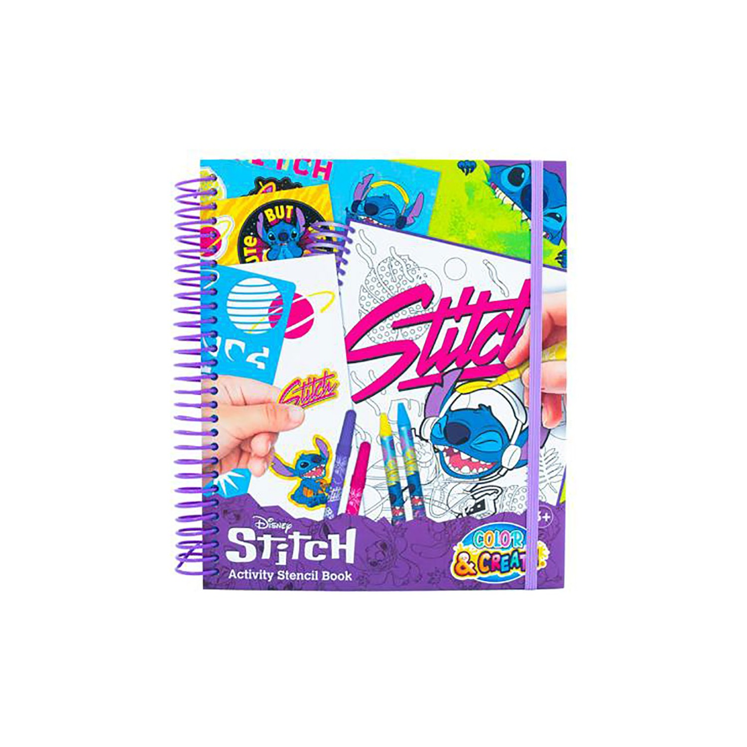 Libro dibujo y actividades stitch