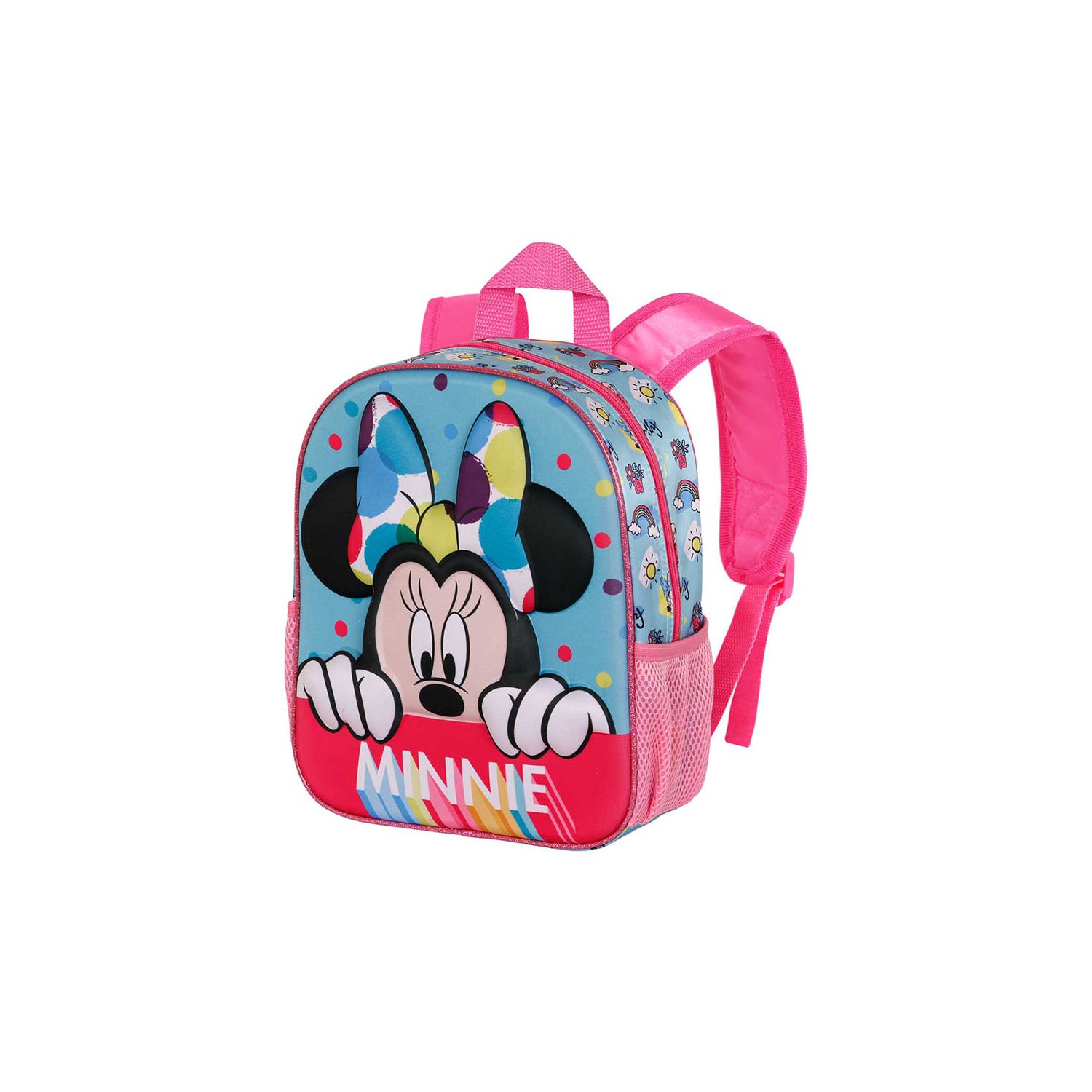 Mochila 3d pequeña minnie mouse house. karactermania