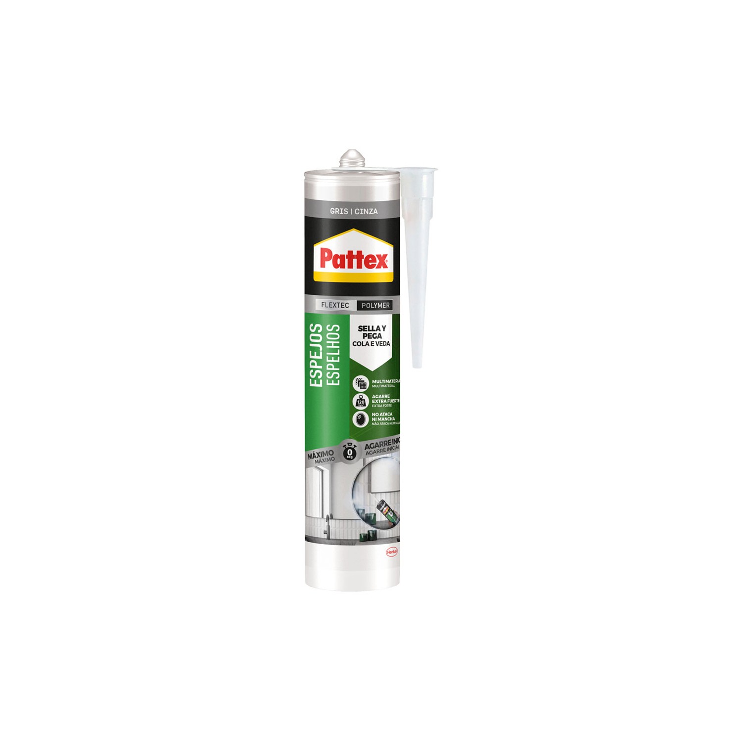 Pattex espejos 280 ml gris 2899316