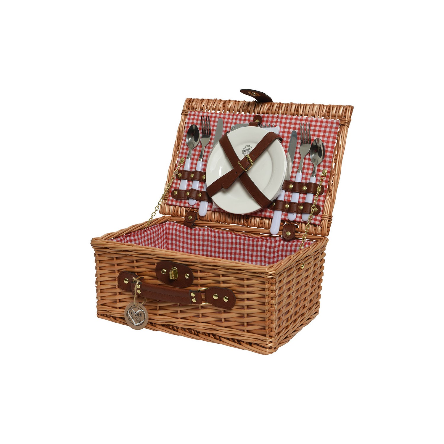 Cesta de picnic completa especial parejas 26x38x18cm 803287