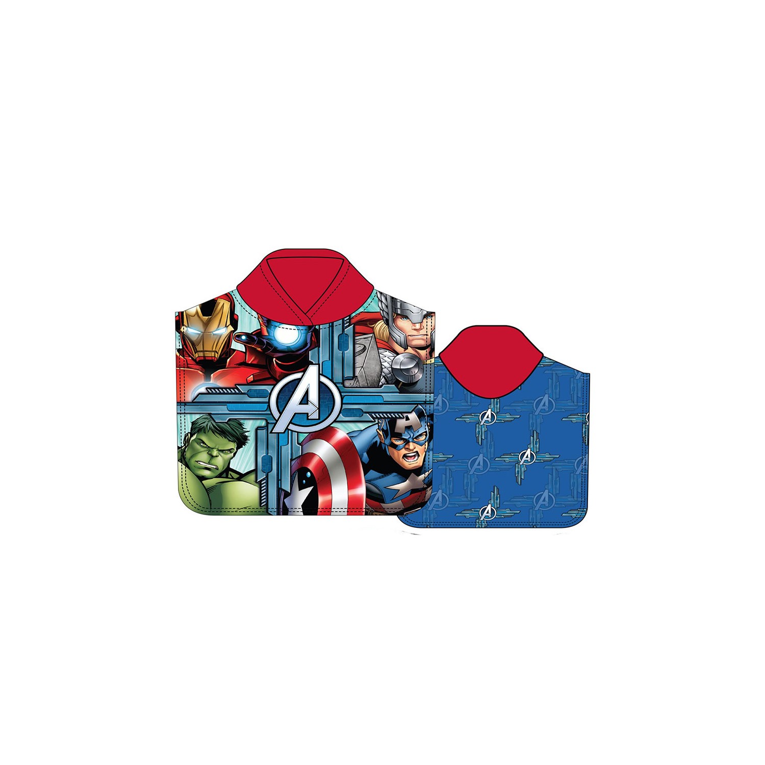 Poncho playa micro 55 x 11cm infantil avengers