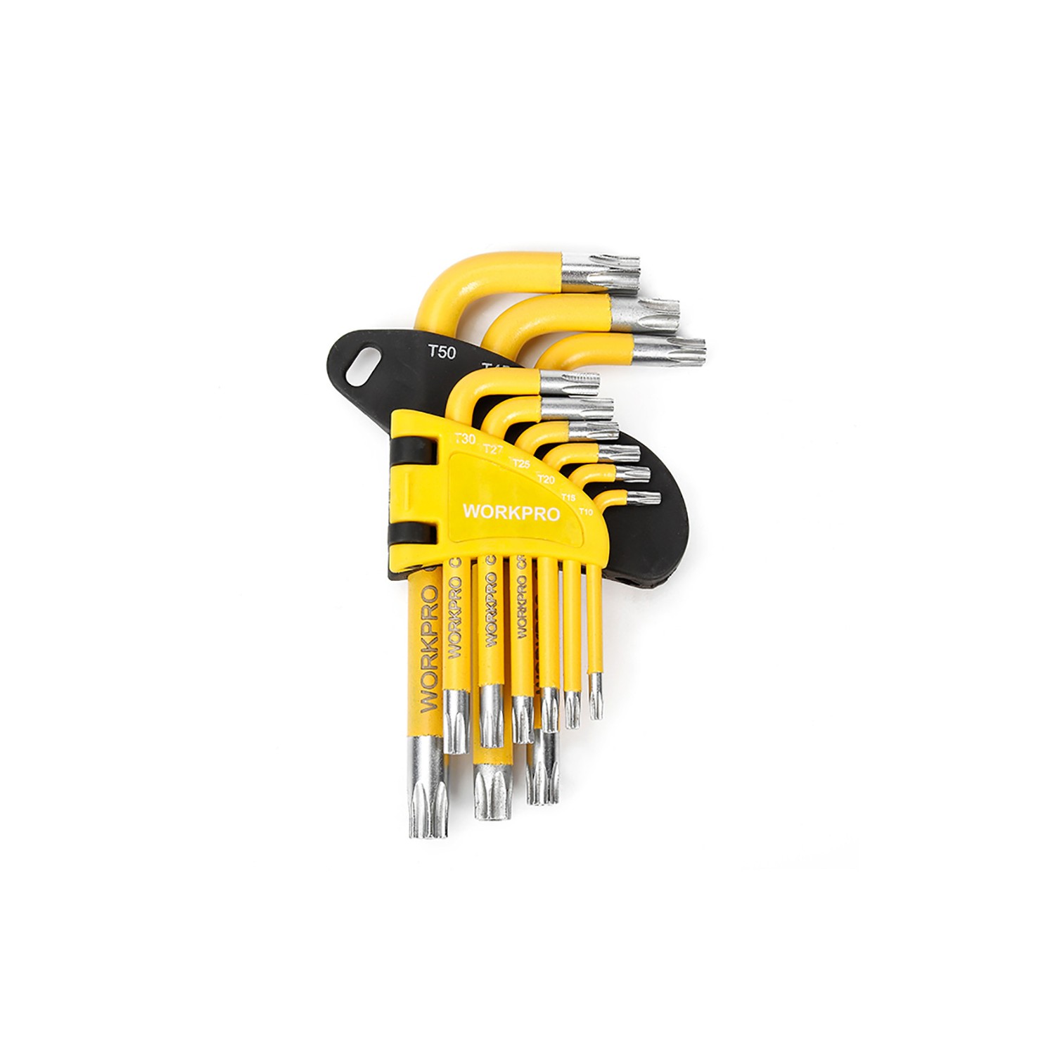 Llaves torx, juego 9 piezas, de seguridad. workpro