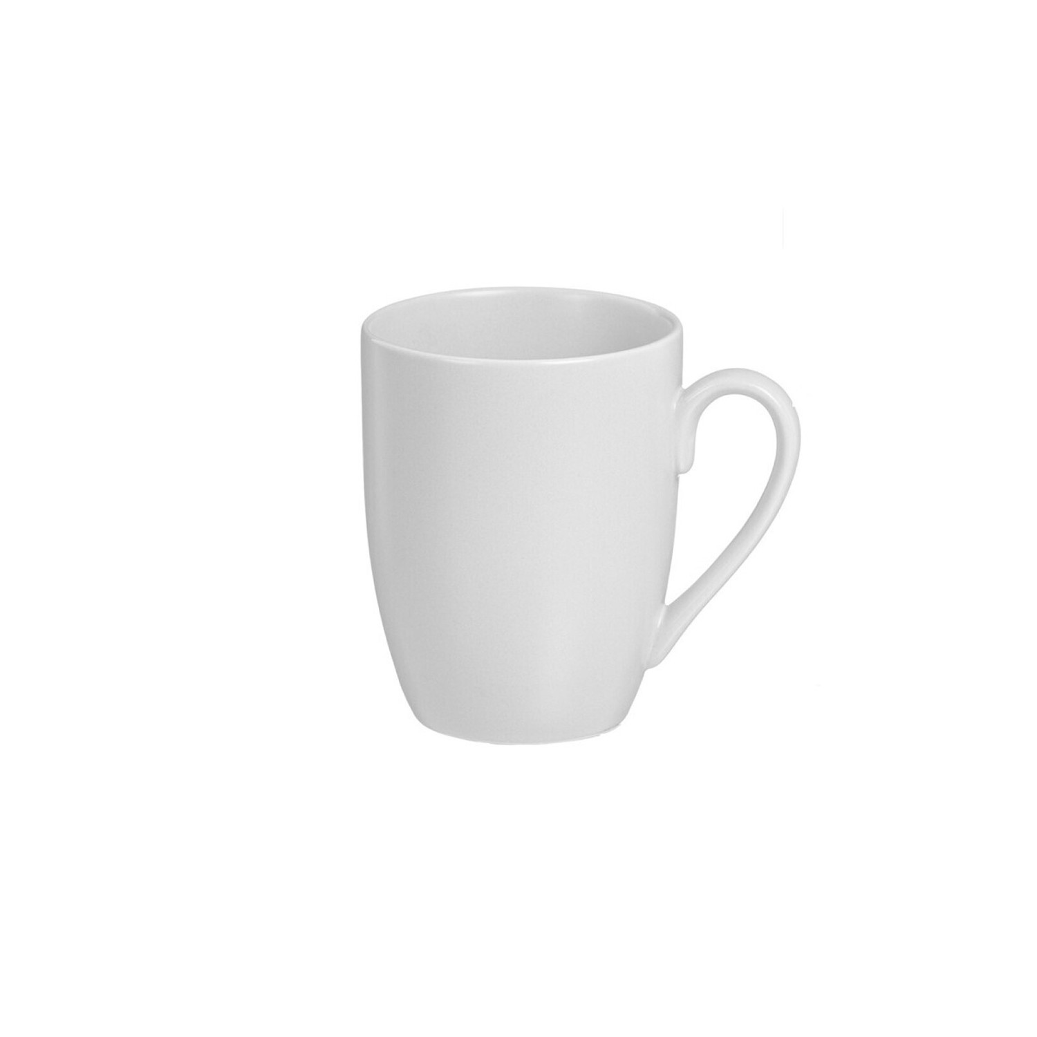 Pack 6 tazas porcelana mate 350 ml blanco kozina