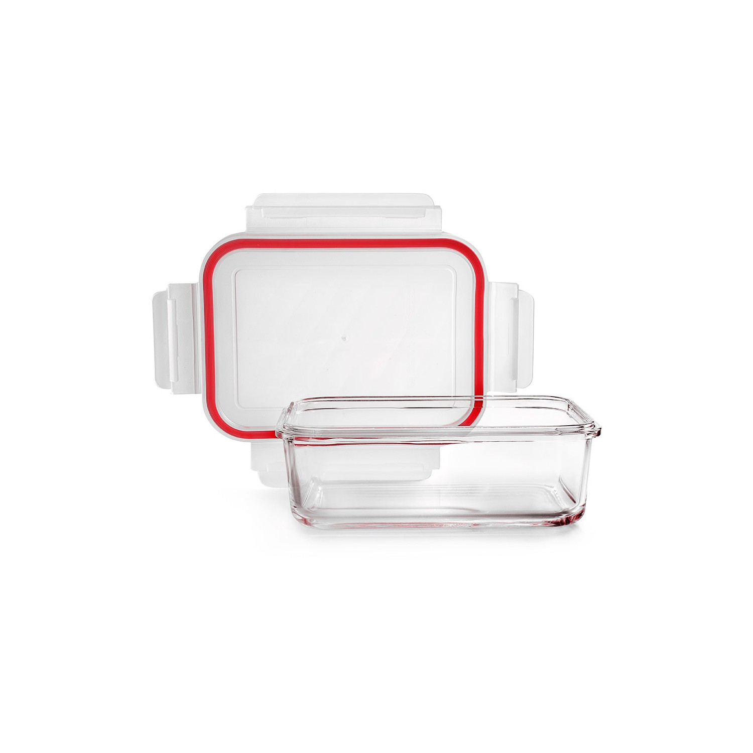 Fiambrera borosilicato rectangular, cap: 0,400ml, 754704. ibili