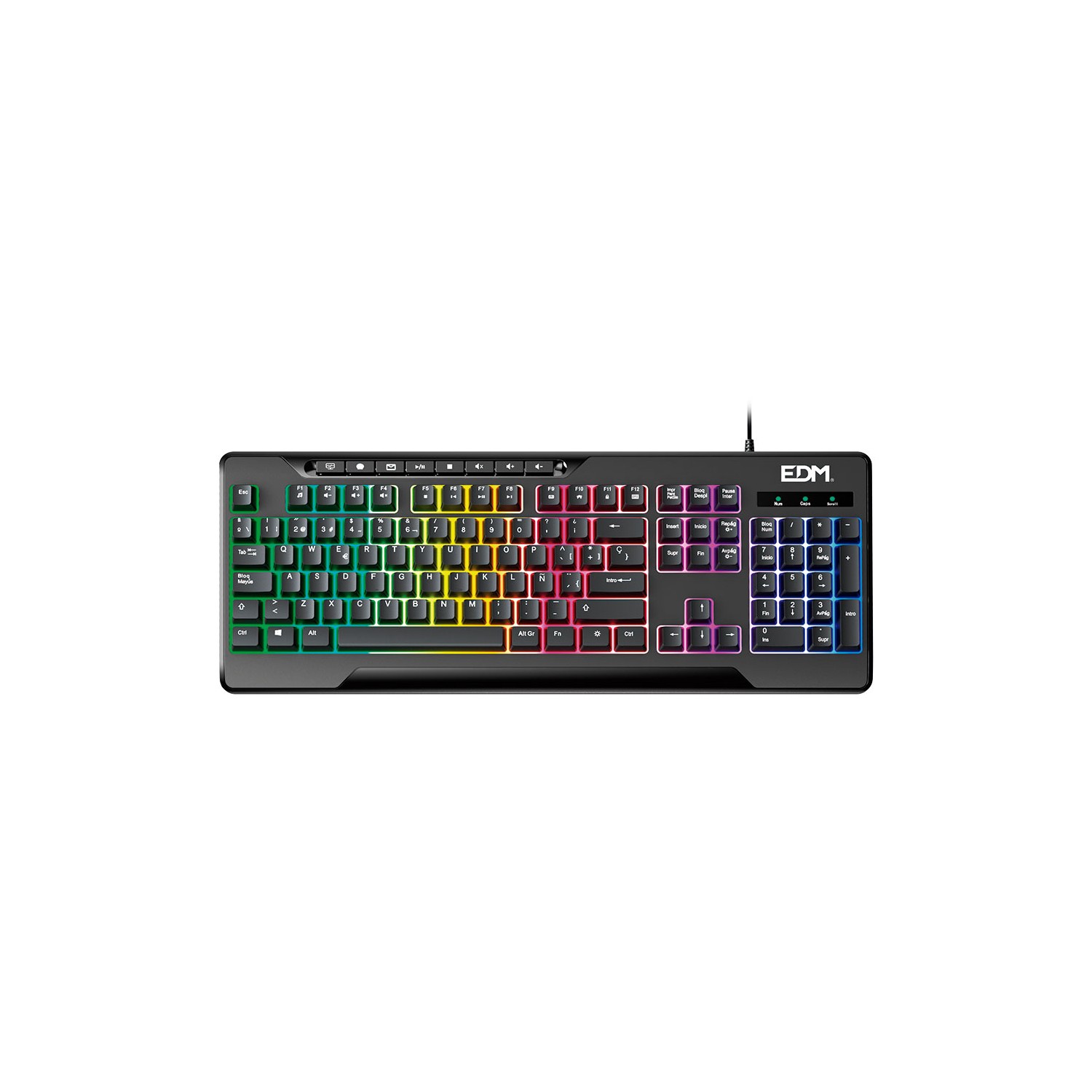 Teclado gaming edm for players