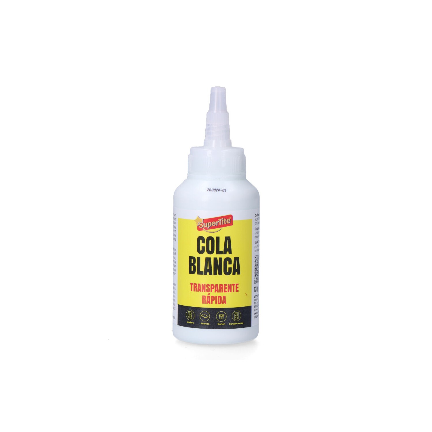 Cola blanca secado transparente, 120g