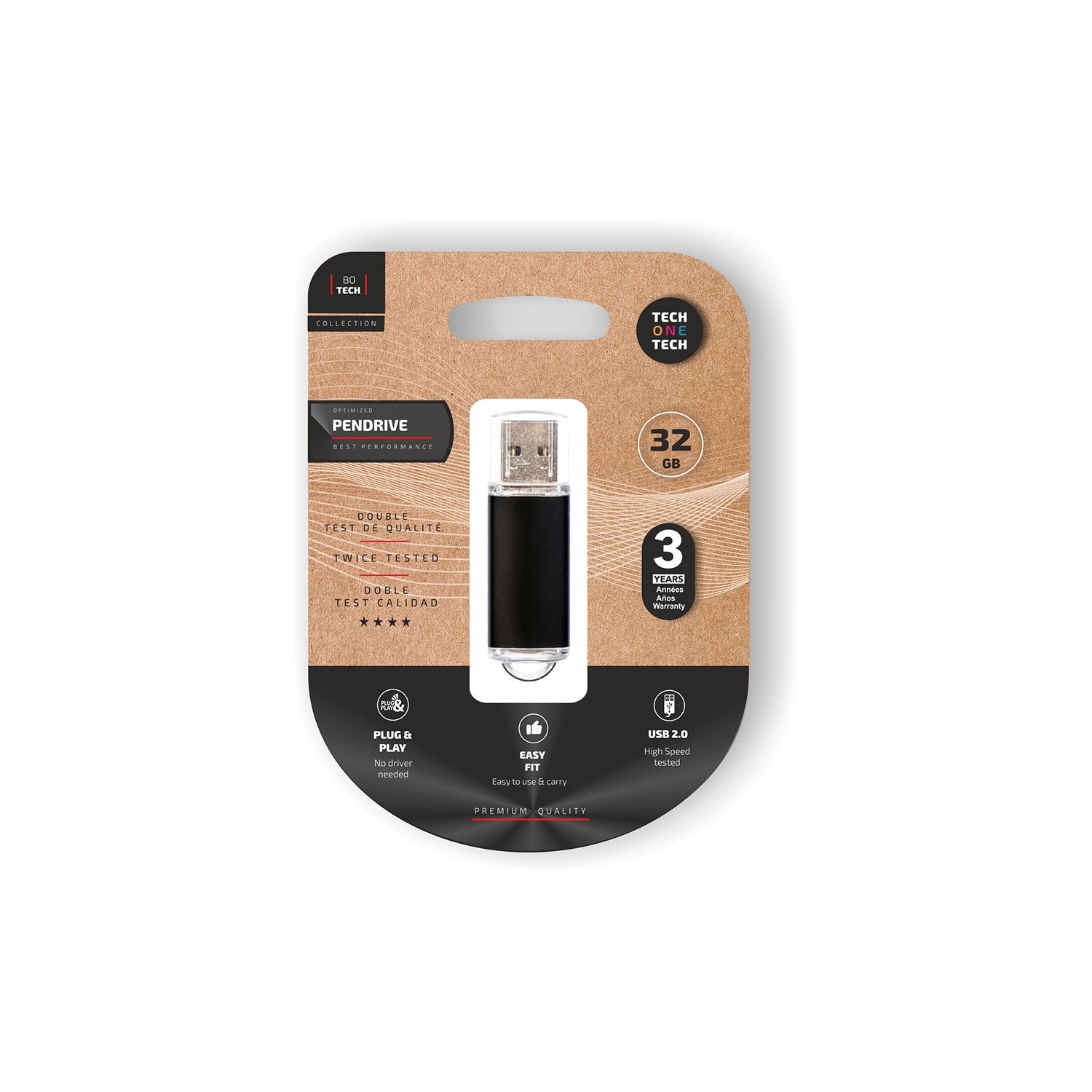 Basic black pendrive 32 gb memoria usb