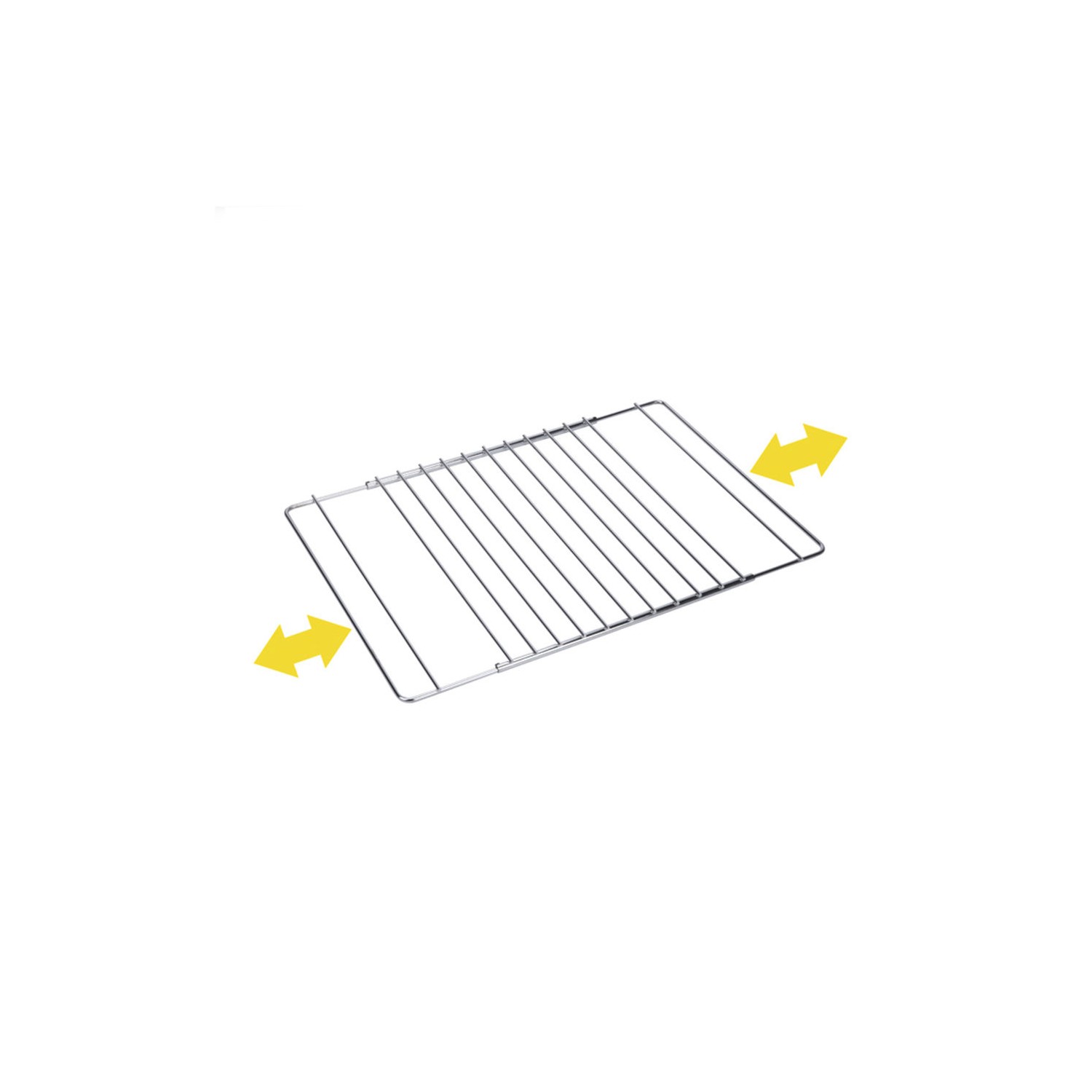 Rejilla para horno cromada extensible 38.5cm hasta 55x31.5cm