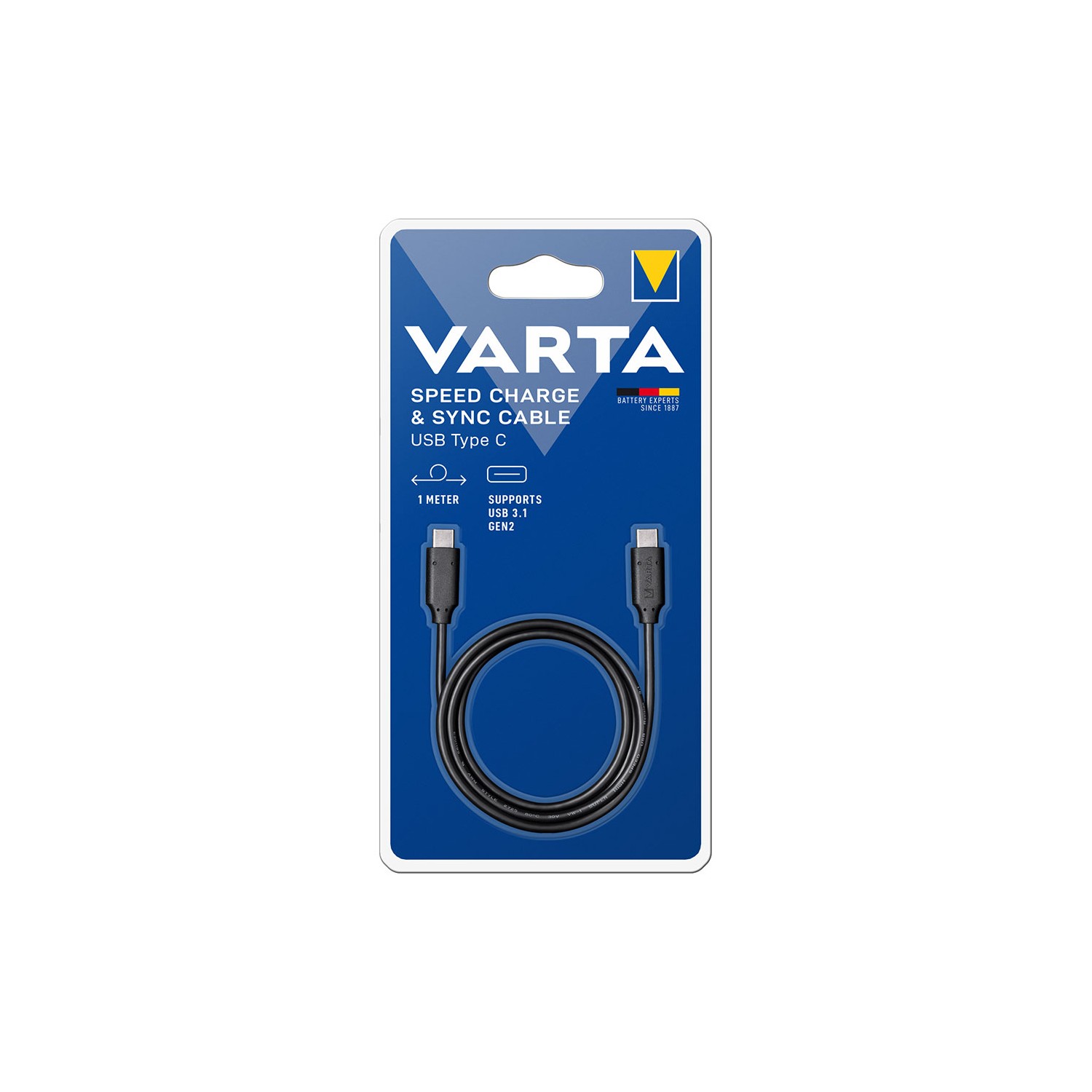 Cable cargador varta usb tipo c