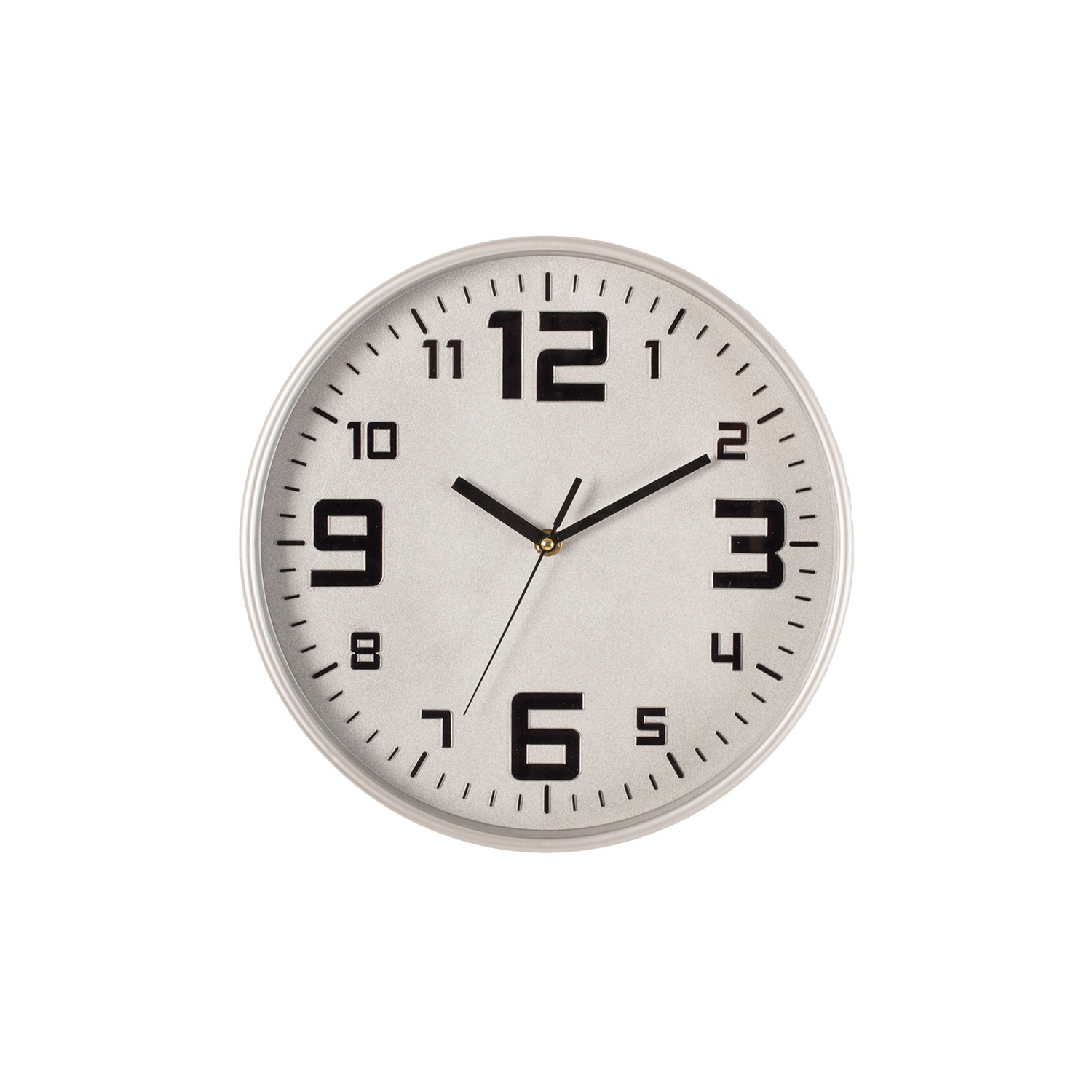 Reloj color plata ø30cm