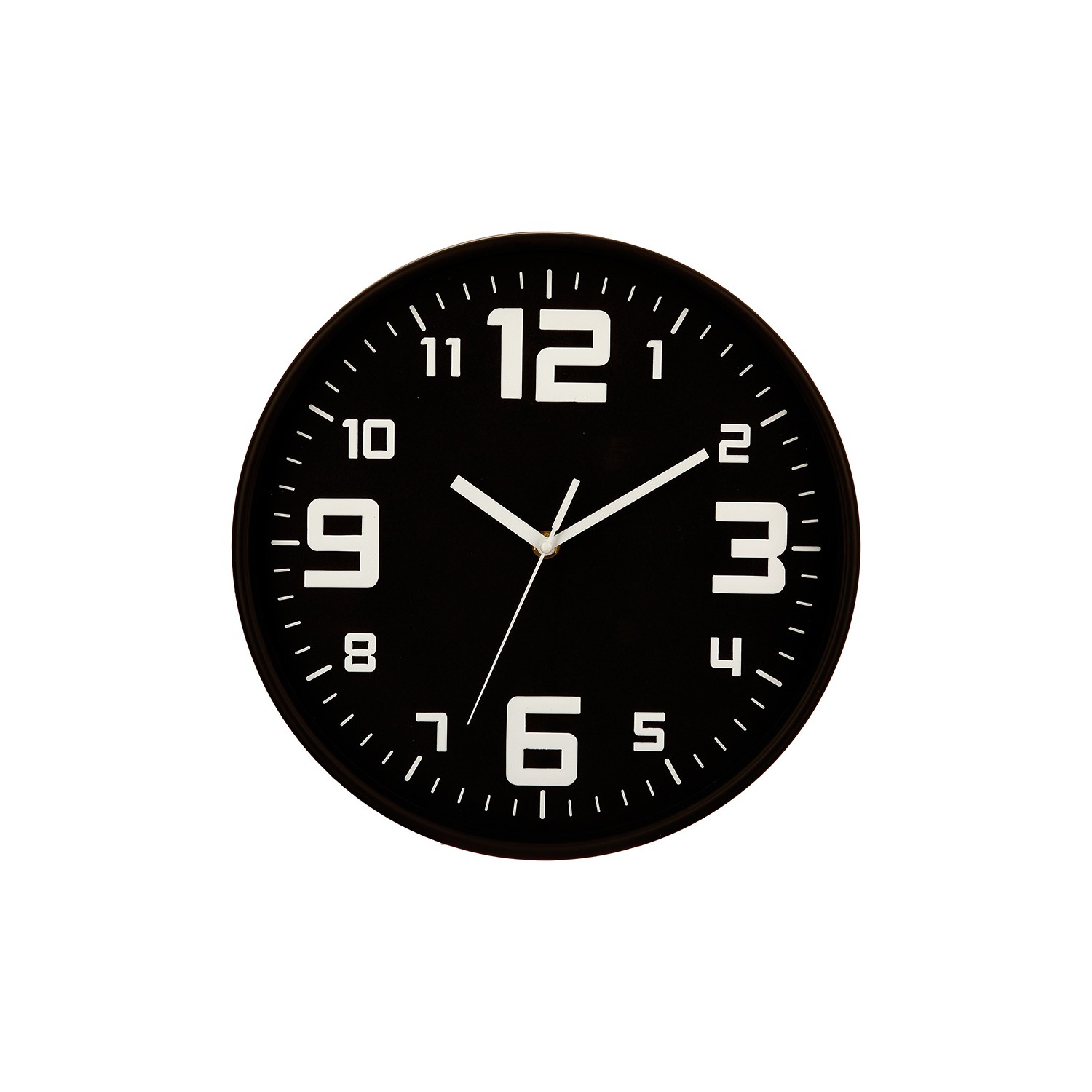 Reloj color negro ø30cm