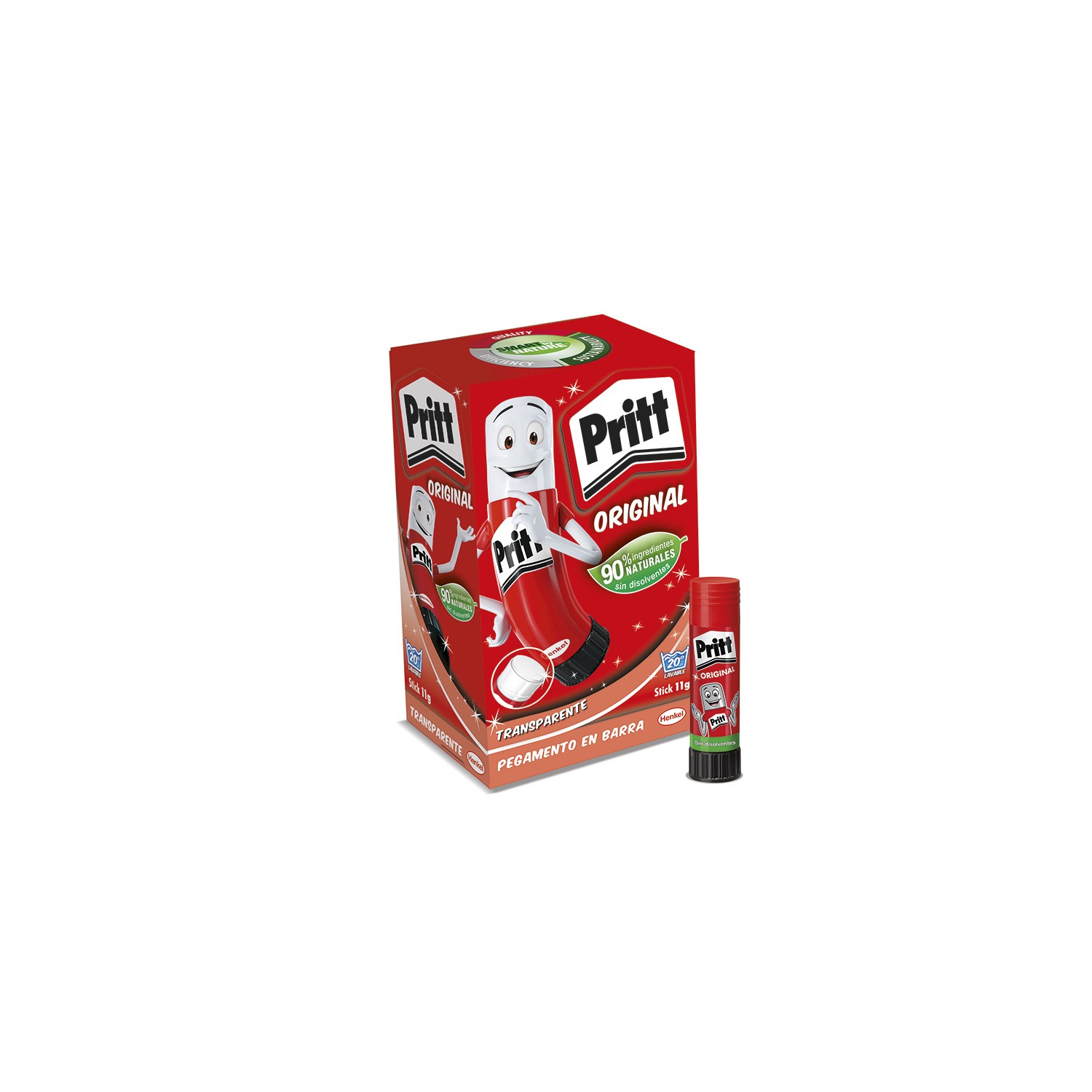 Pritt stick barra de pegamento transparente 11g 1584622