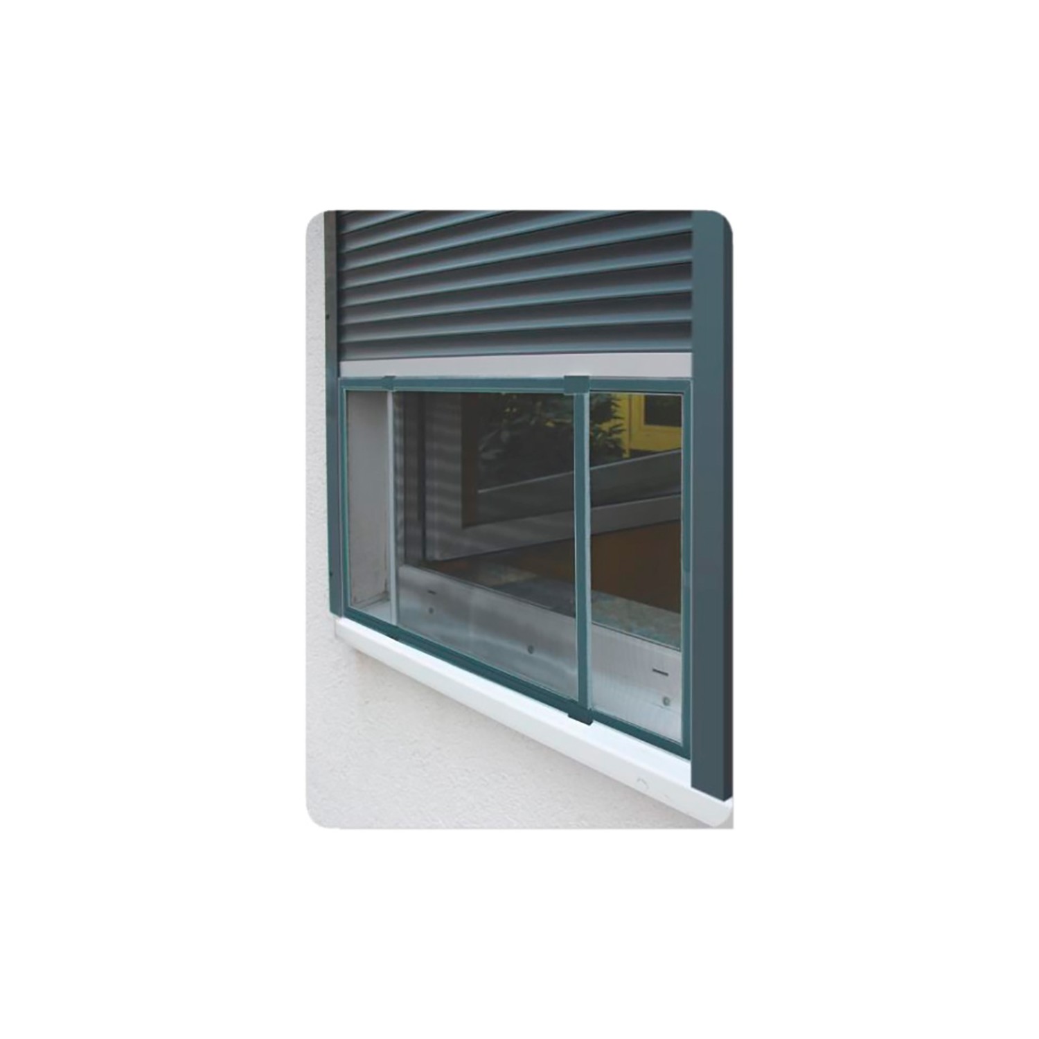 Mosquitera marco extensible para ventanas y persianas antracita 50x75-142cm