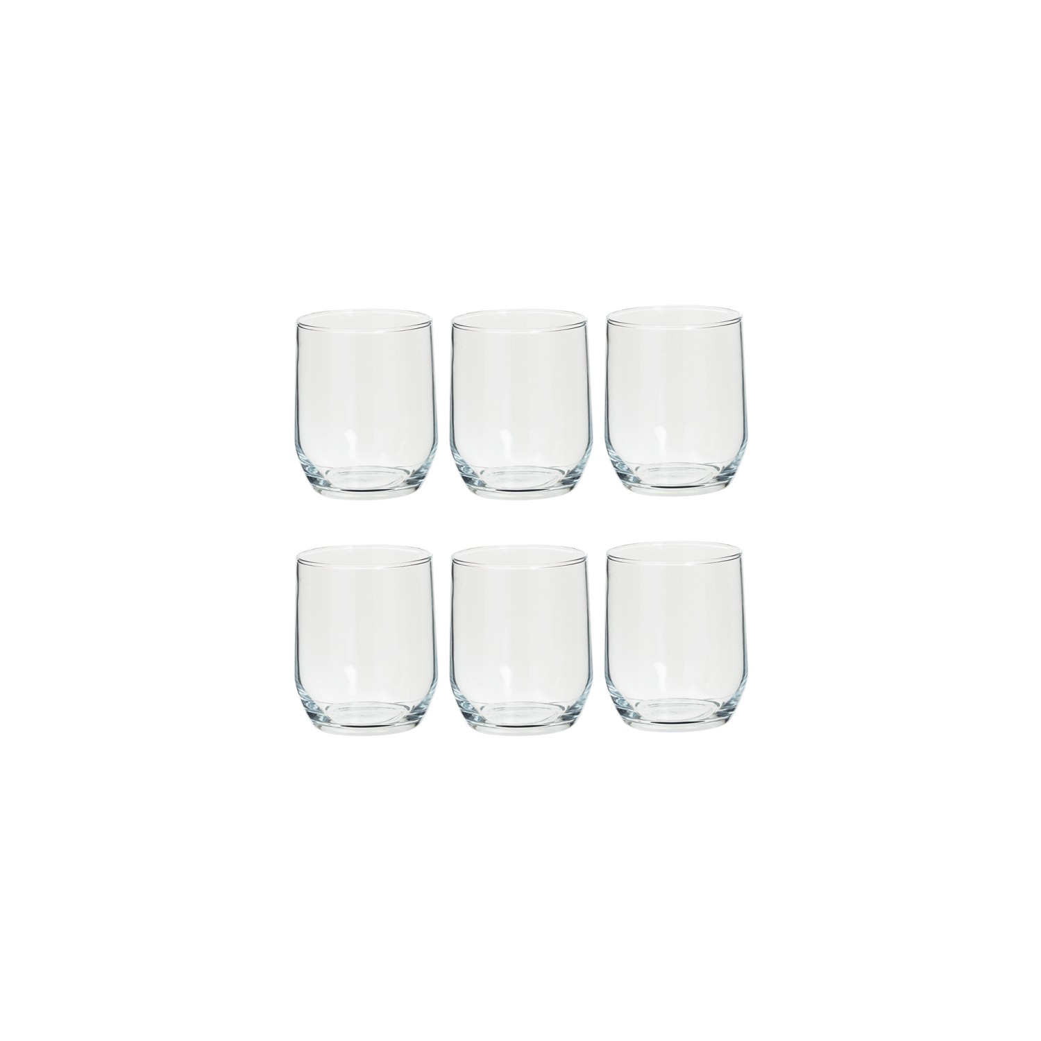 Set 6 vasos de agua de cristal coleccion paol 31,5cl