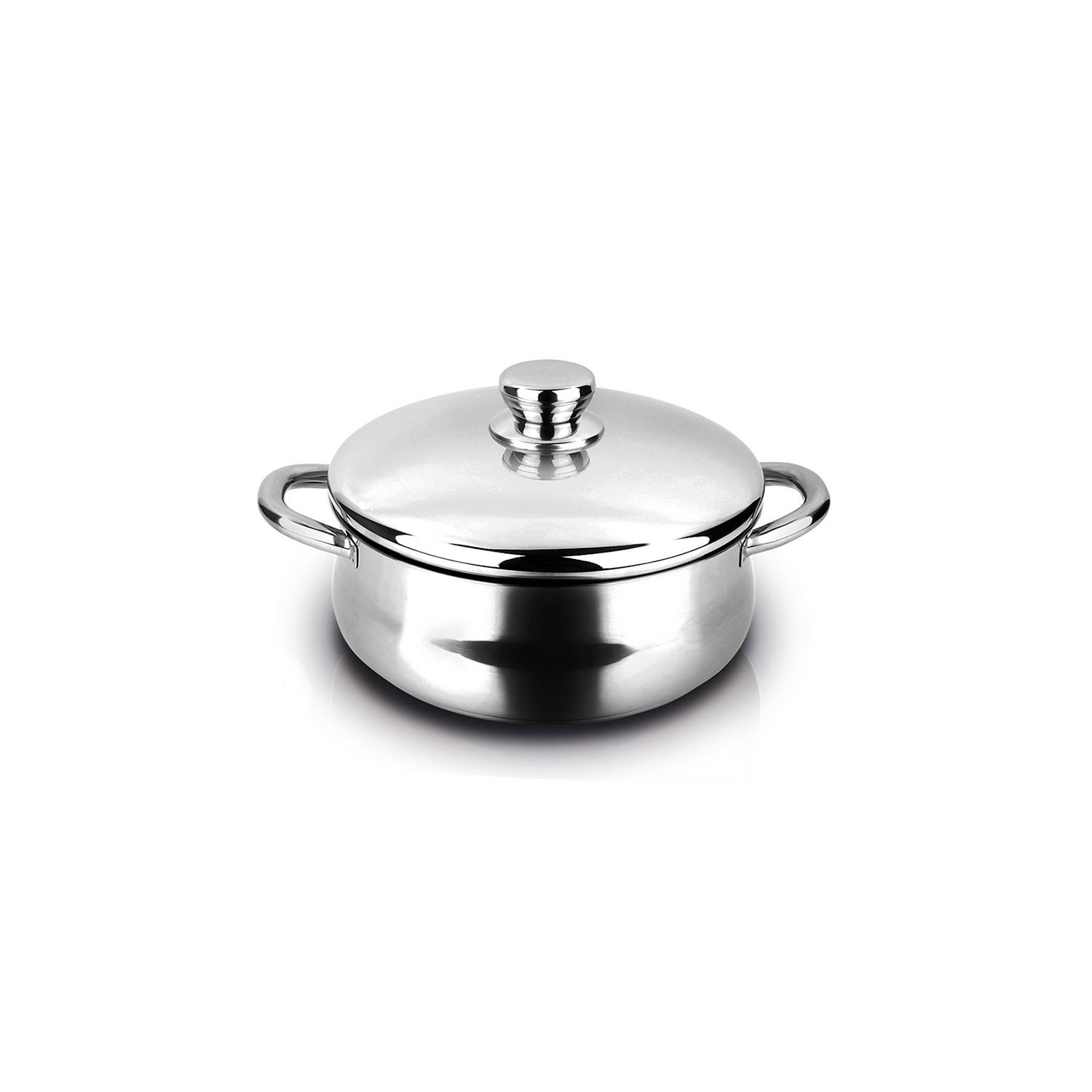 Cacerola de acero inoxidable silverinox + tapa 18/10 fagor ø24x10cm