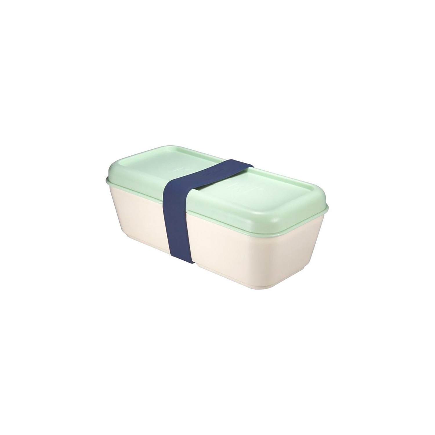 Recipiente para alimentos rectangular 0,75 l tapa verde milan