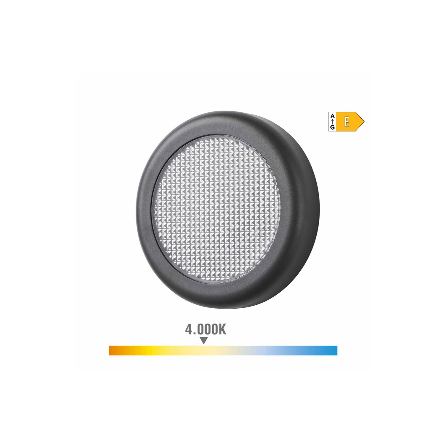 Aplique led 6w 450lm 4000k luz dia ip65 ø14x2,8cm redondo edm