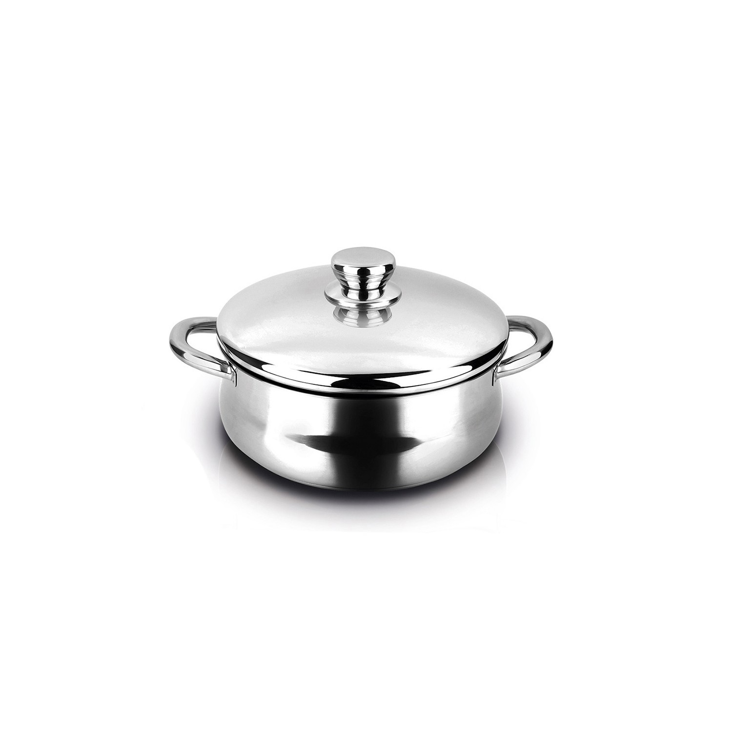 Cacerola de acero inoxidable silverinox + tapa 18/10 fagor ø28x11cm