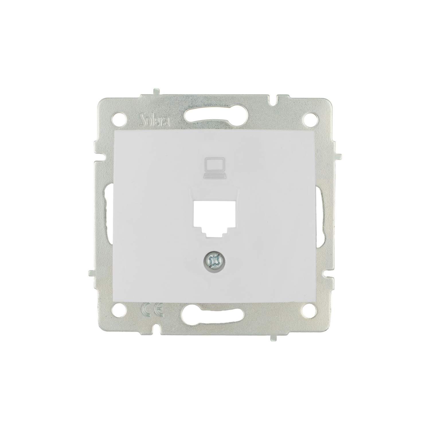 Tapa + chasis para toma de datos rj45 serie europa solera erp88/1