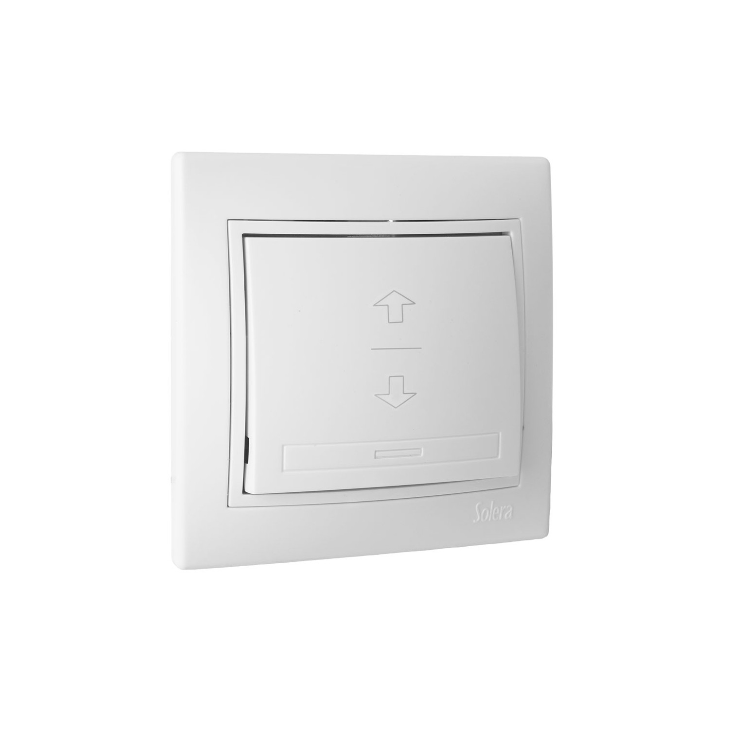 Iinterruptor persiana 10a 250v blanco con marco serie europa solera erp21u