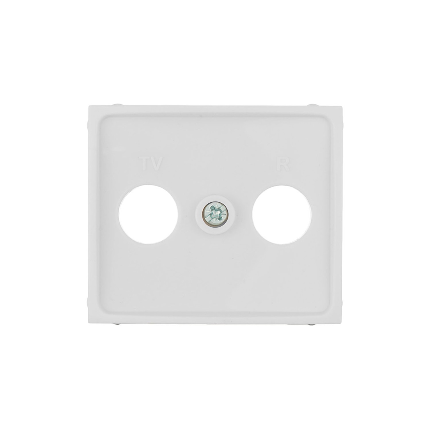 Tapa para toma de señal tv/r color blanco serie europa solera erp47tlv