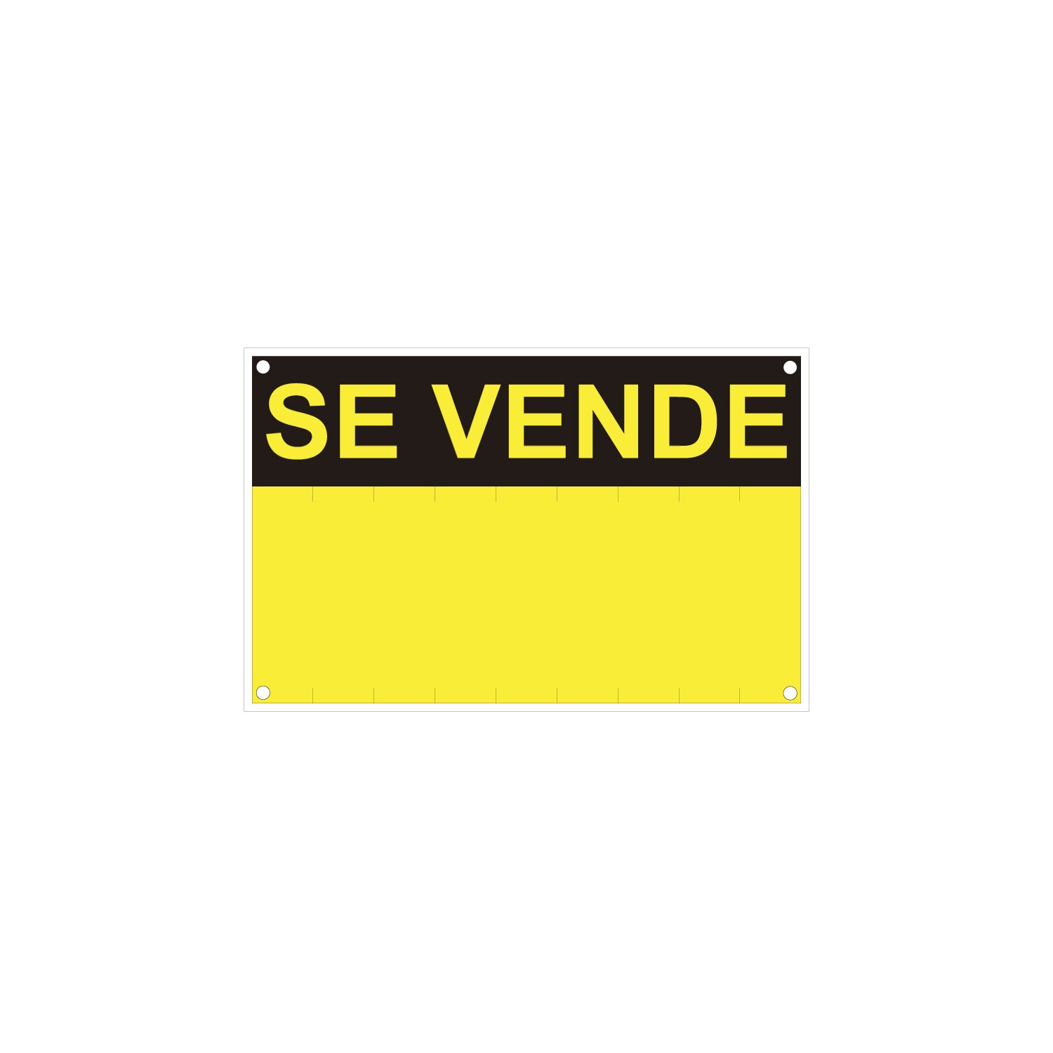 Rotulo "se vende" (pvc 0.4mm) 45x70cm normaluz