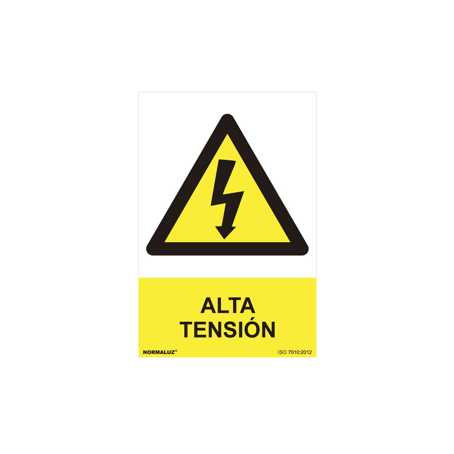 Cartel peligro "alta tension" (pvc 0.7mm) 30x40cm normaluz